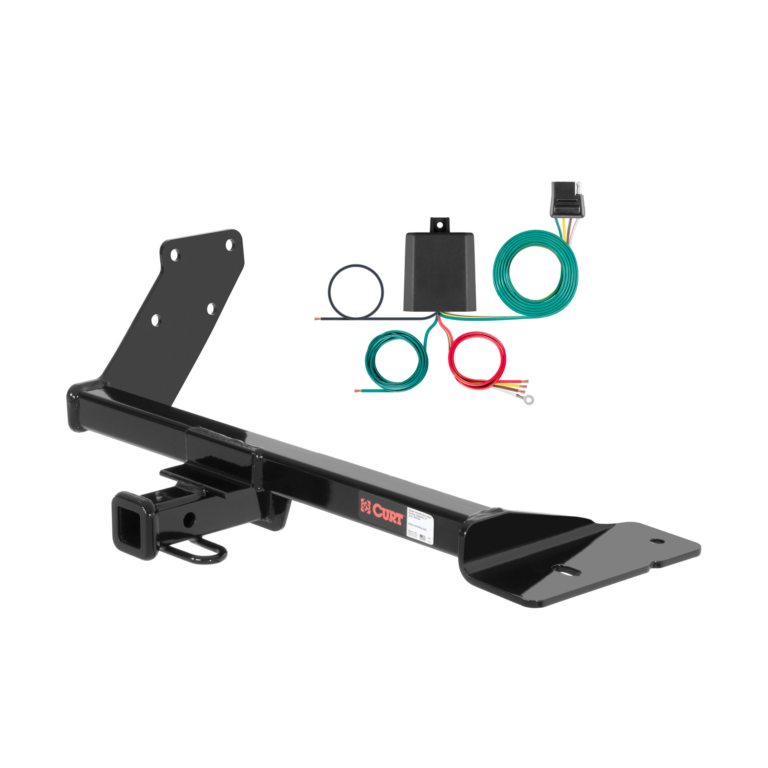 01 - 05 Volkswagen Jetta Wagon Curt 1-1/4", Class 1 Trailer Tow Hitch + 4-flat Wiring Kit 11083 thumbnail 0