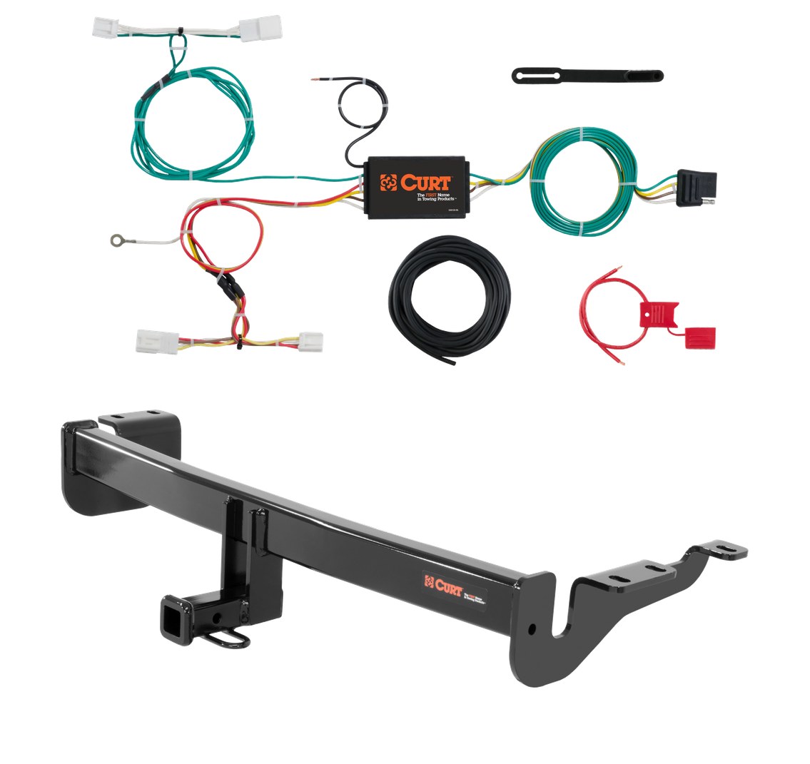 2017 - 2018 Toyota Corolla iM Curt 1-1/4", Class 1 Trailer Tow Hitch + 4-flat Wiring Kit 11420 thumbnail 0