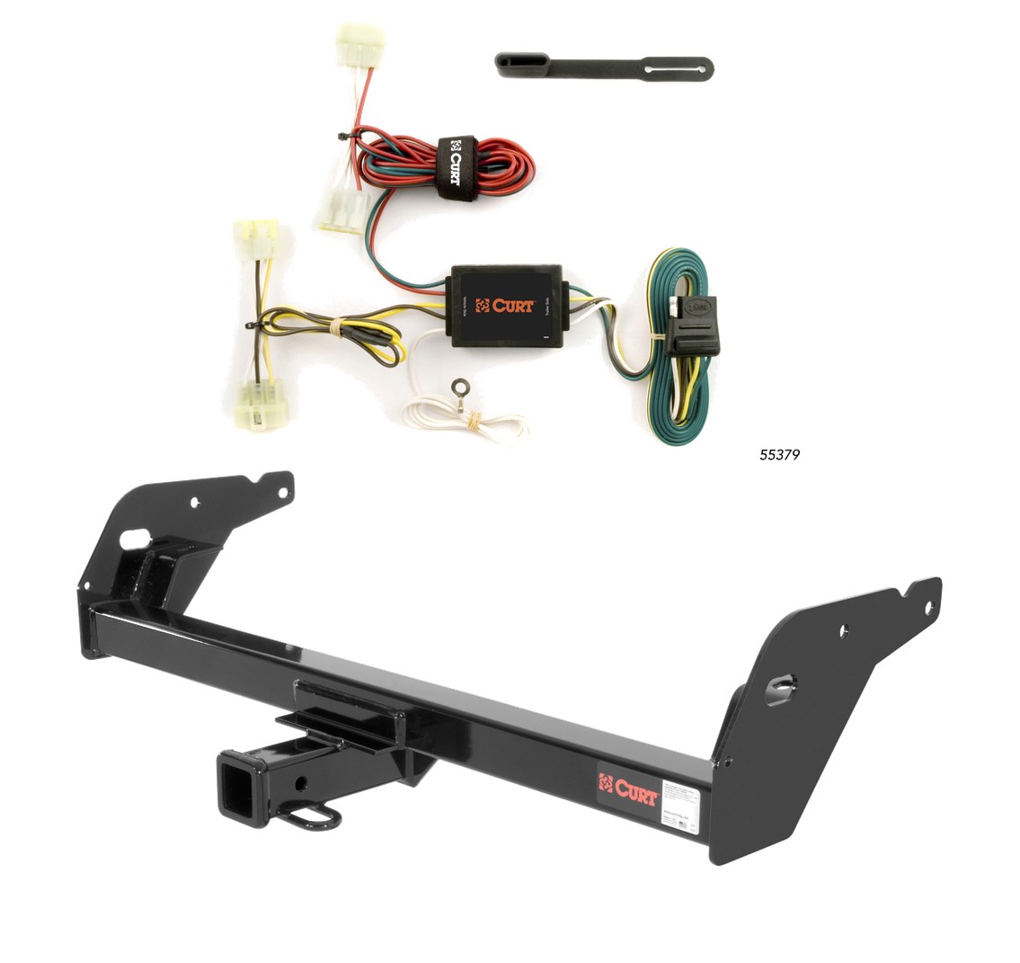 1995 - 2004 Toyota Tacoma Curt 2", Class 3 Trailer Tow Hitch + 4-flat Wiring Kit 13013-1 thumbnail 0