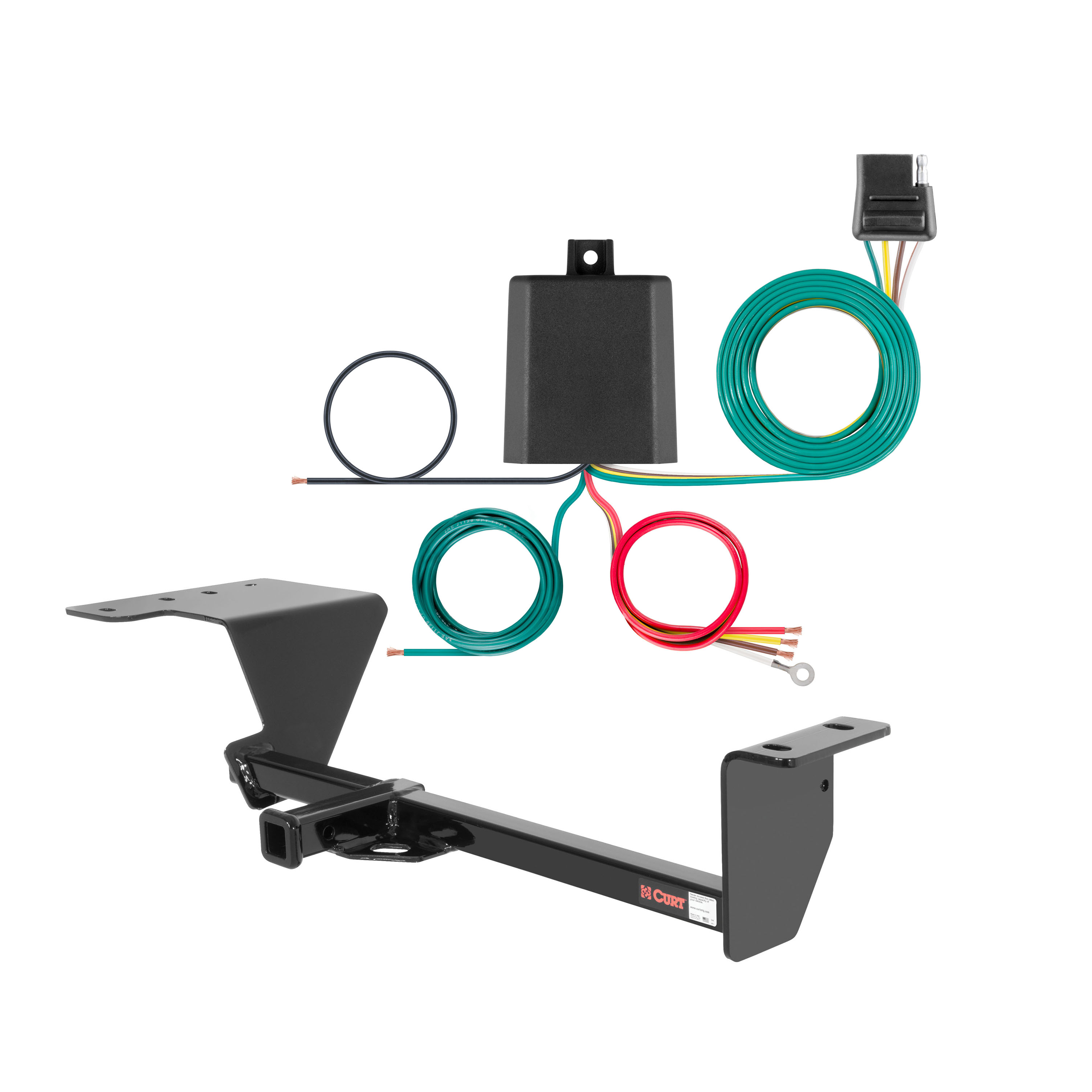 95 - 00 Dodge Avenger Curt 1-1/4", Class 1 Trailer Tow Hitch + 4-flat Wiring Kit 11187 thumbnail 0