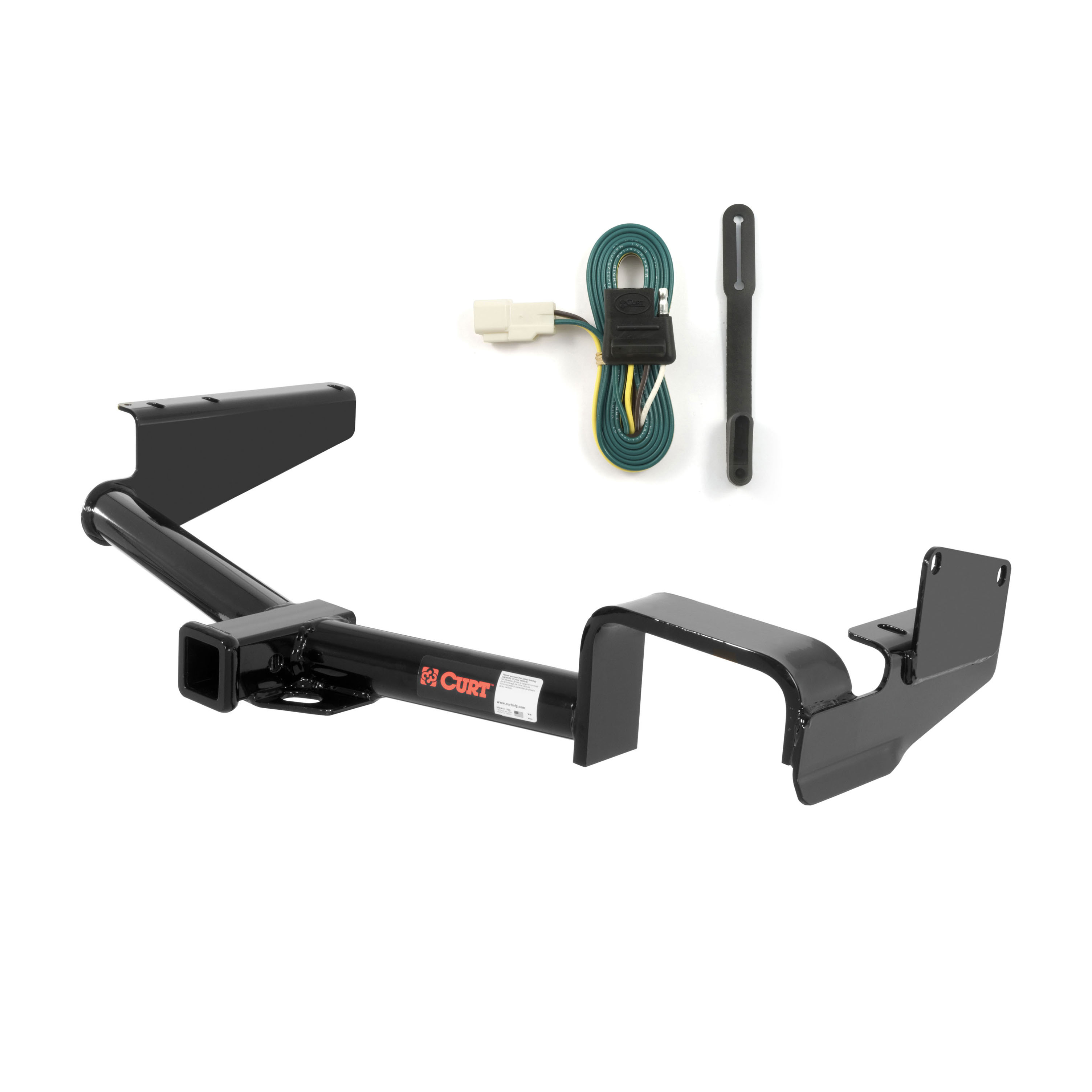 08 - 13 Toyota Highlander Curt 2", Class 3 Trailer Tow Hitch + 4-flat Wiring Kit 13534-9 thumbnail 0