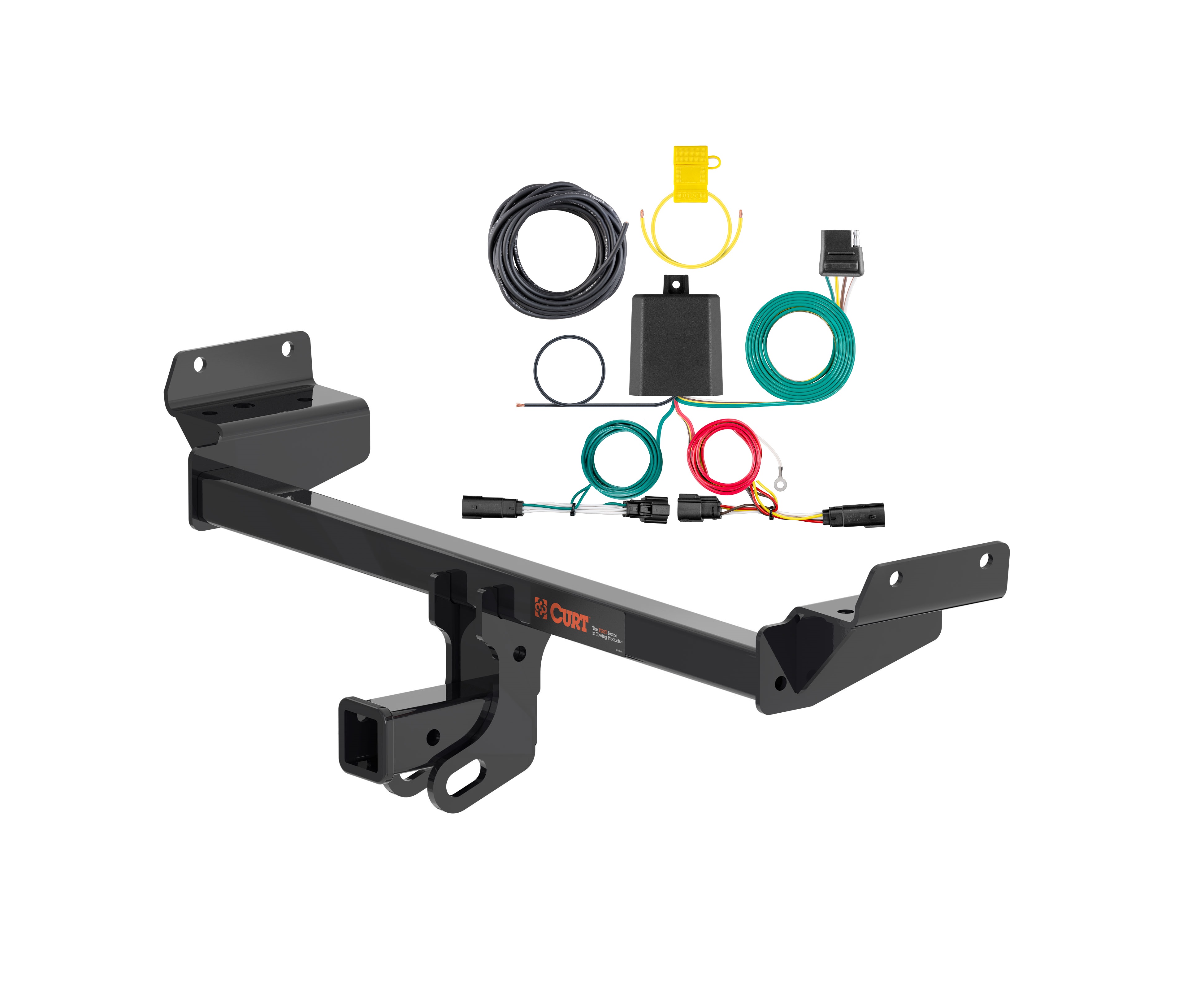 19 - 24 Ford Edge Titanium or ST only Curt 2", Class 3 Trailer Tow Hitch + 4-flat Wiring Kit 13452 thumbnail 0