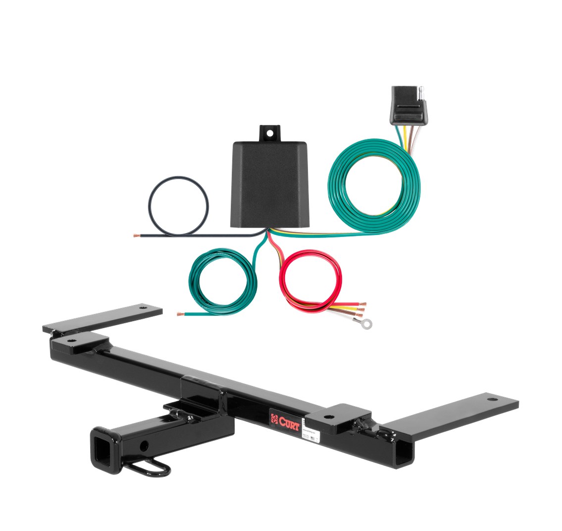 1997 - 2004 Chevrolet Corvette Coupe and convertible, excluding dual mode exhaust Curt 1-1/4", Class 1 Trailer Tow Hitch + 4-flat Wiring Kit 11034 thumbnail 0