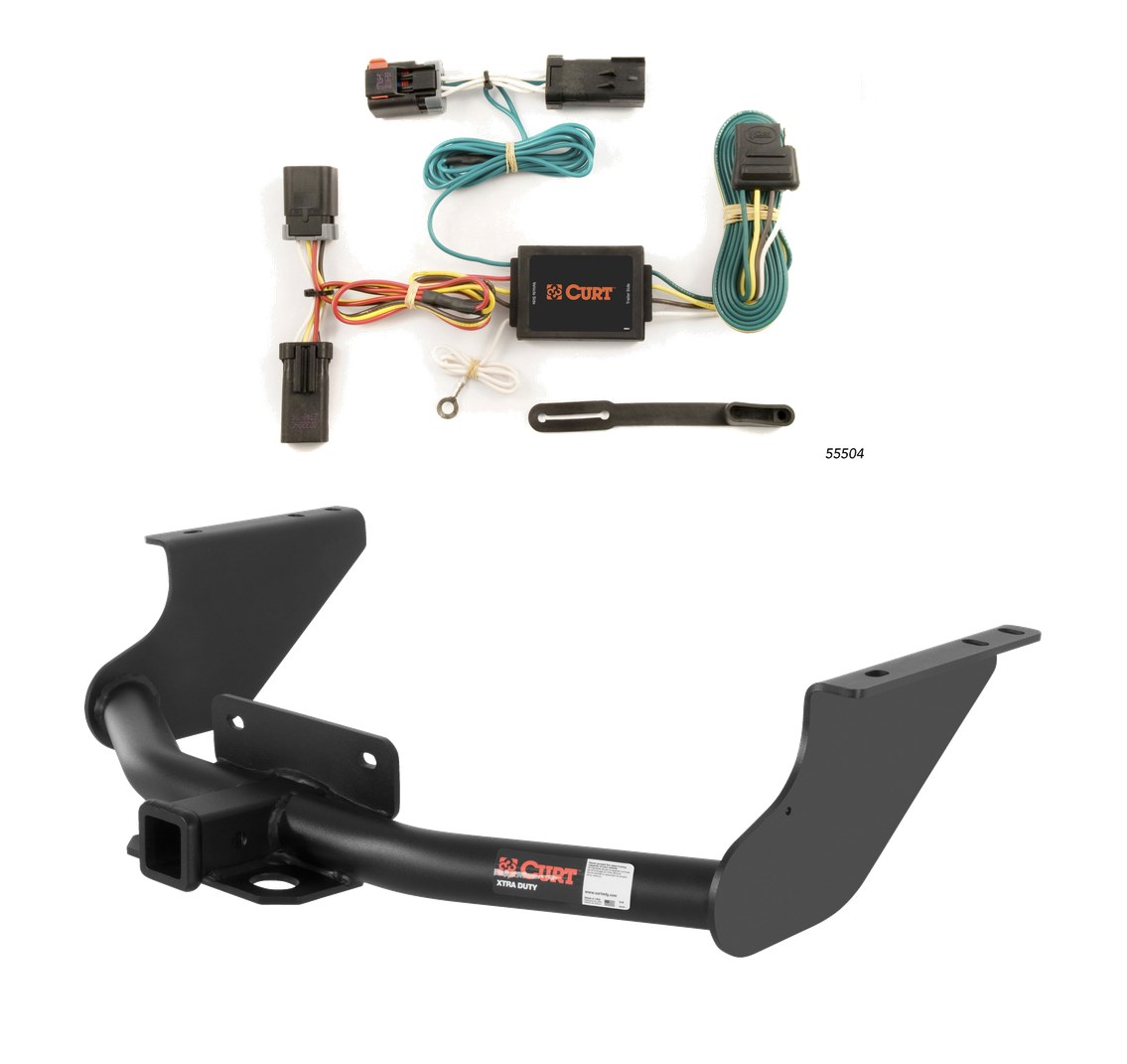 2009 - 2010 Dodge Ram 1500 Excluding factory receiver Curt 2", Class 5 Trailer Tow Hitch + 4-flat Wiring Kit 15572 thumbnail 0