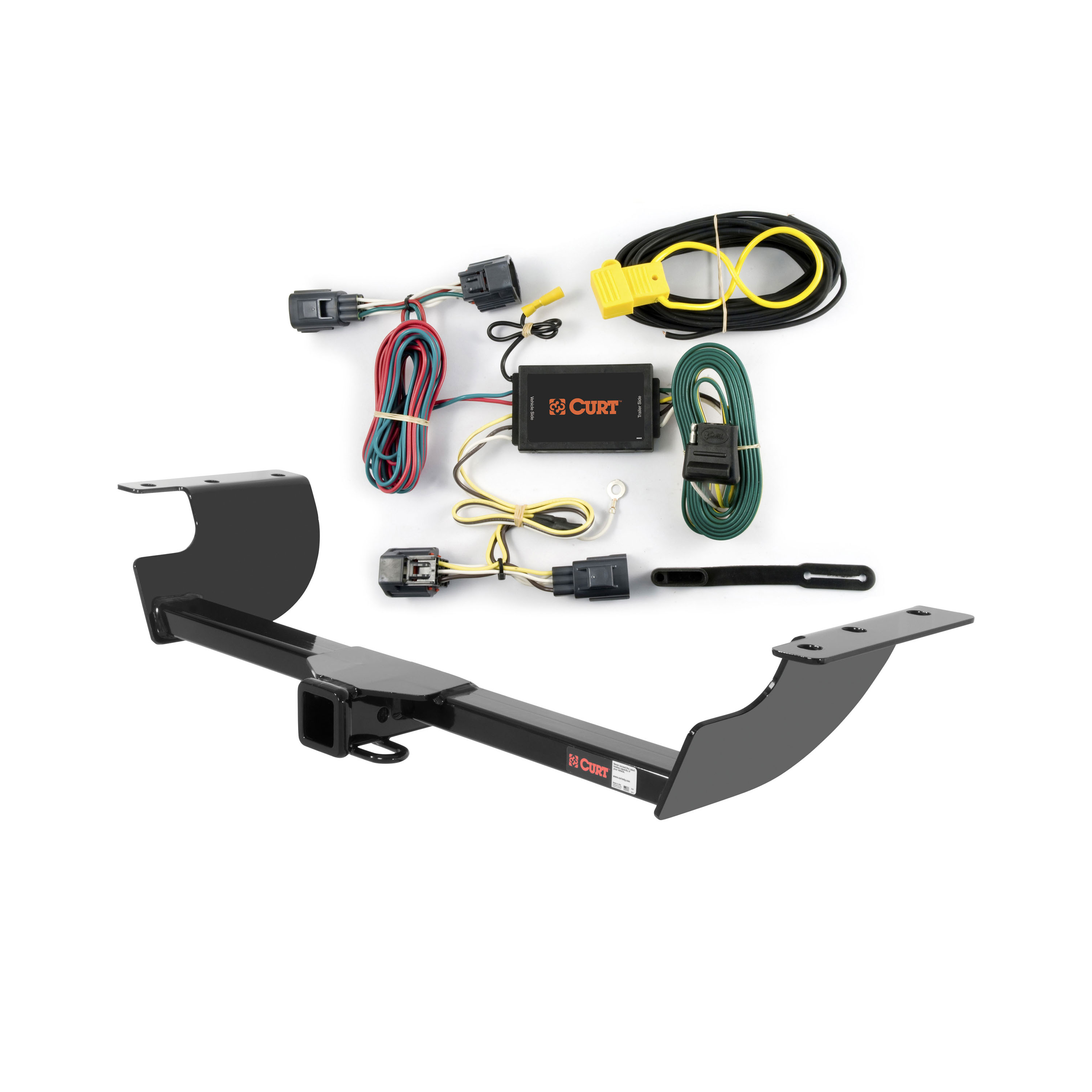 2005 - 2008 Dodge Magnum Curt 2", Class 3 Trailer Tow Hitch + 4-flat Wiring Kit 13465 thumbnail 0