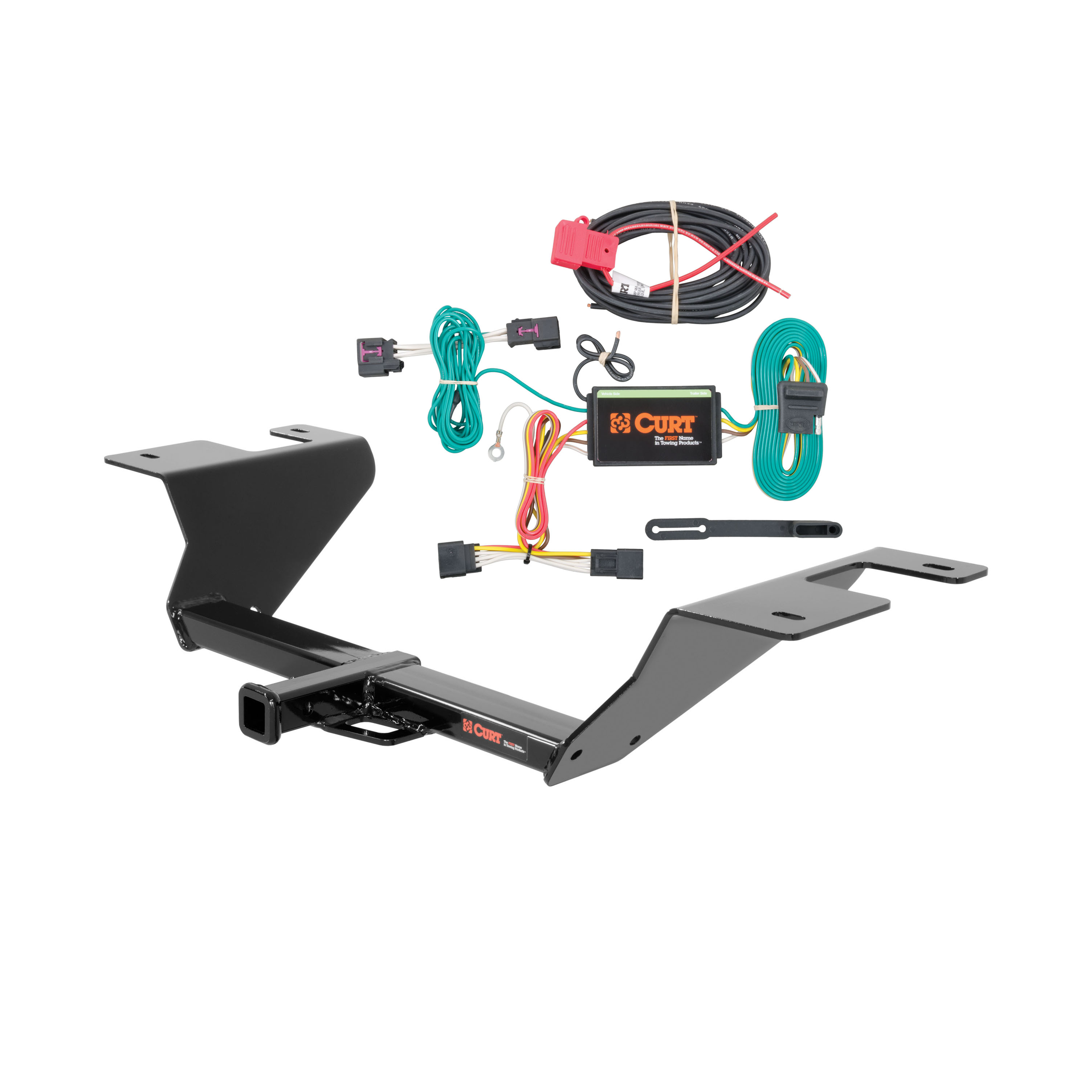 14 - 15 Chevrolet Cruze Sedan, diesel Curt 1-1/4", Class 1 Trailer Tow Hitch + 4-flat Wiring Kit 11371 thumbnail 0