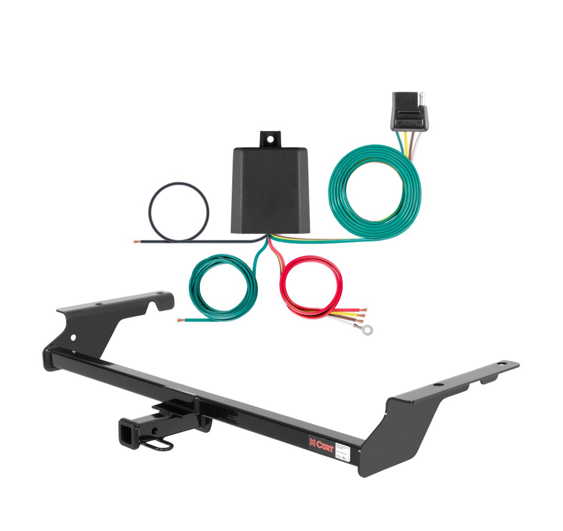 2005 - 2011 Volvo V50 Curt 1-1/4", Class 1 Trailer Tow Hitch + 4-flat Wiring Kit 11438 thumbnail 0