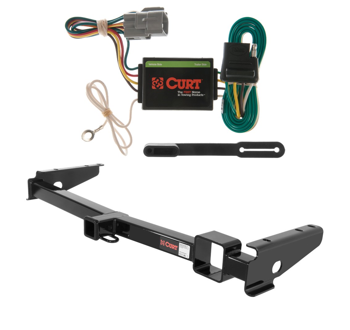 1998 - 2000 Toyota Land Cruiser Curt 2", Class 3 Trailer Tow Hitch + 4-flat Wiring Kit 13443 thumbnail 0