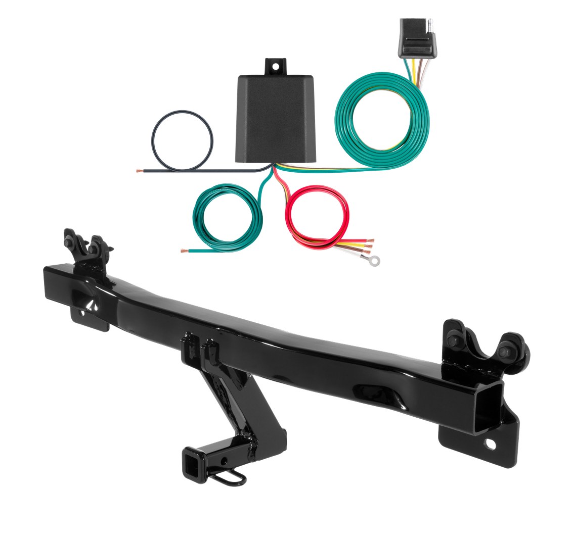 2008 - 2010 Volvo V70 Curt 1-1/4", Class 2 Trailer Tow Hitch + 4-flat Wiring Kit 12066 thumbnail 0