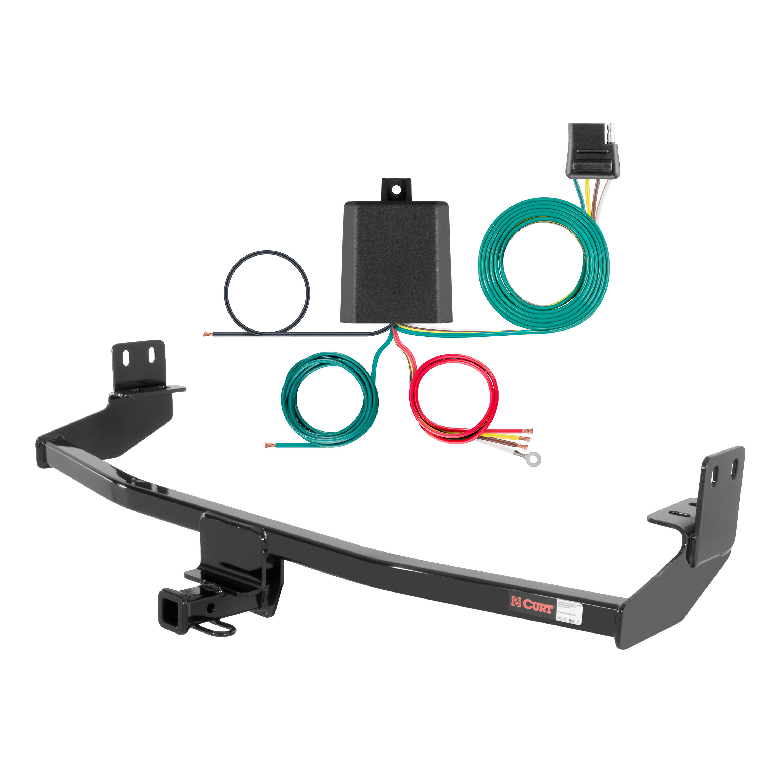 2000 Chrysler PT Cruiser Curt 1-1/4", Class 1 Trailer Tow Hitch + 4-flat Wiring Kit 11132 thumbnail 0