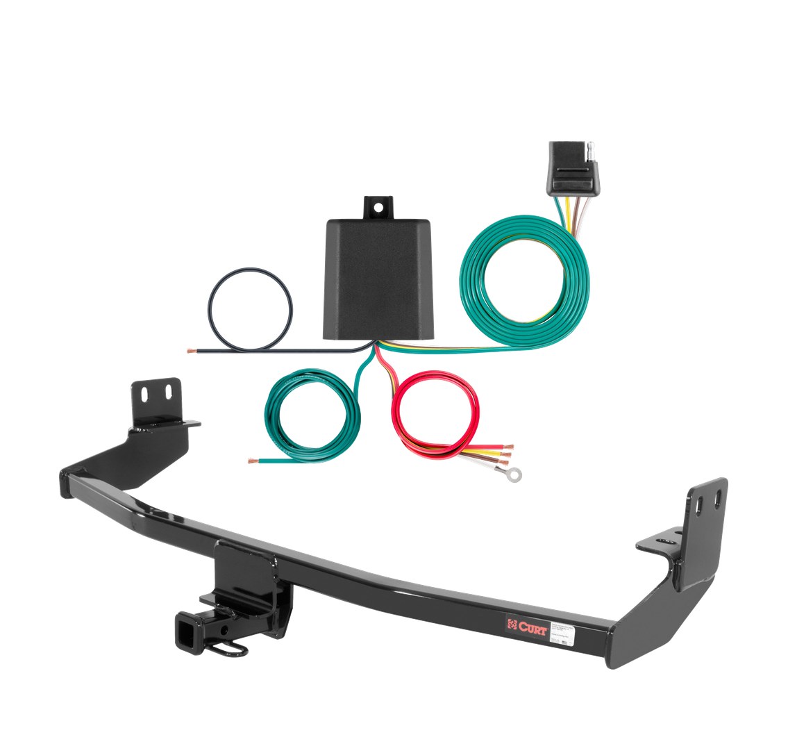 2000 Chrysler PT Cruiser Curt 1-1/4", Class 1 Trailer Tow Hitch + 4-flat Wiring Kit 11132 thumbnail 0