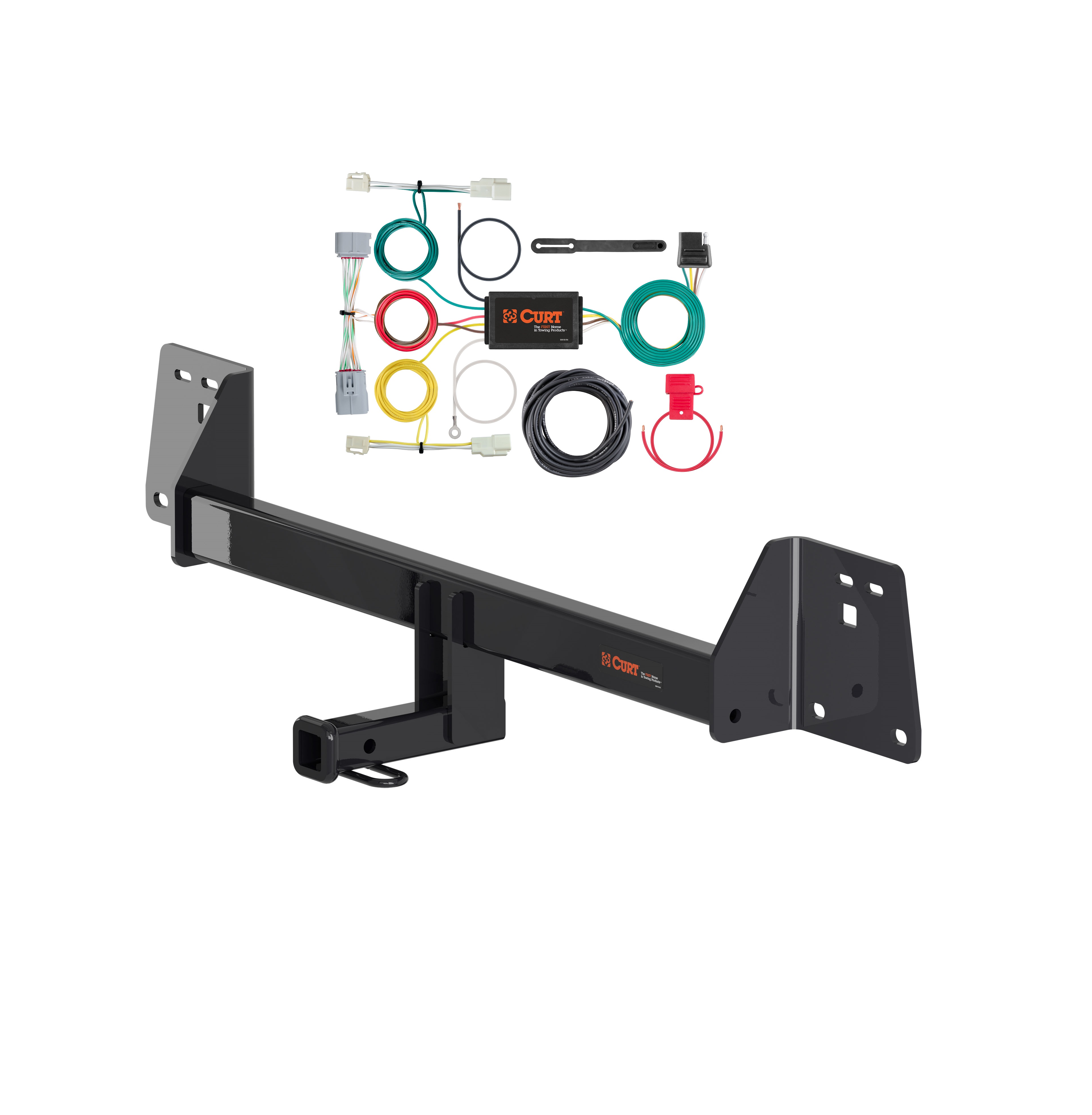 16 - 22 Toyota Prius Curt 1-1/4", Class 1 Trailer Tow Hitch + 4-flat Wiring Kit 11473 thumbnail 0