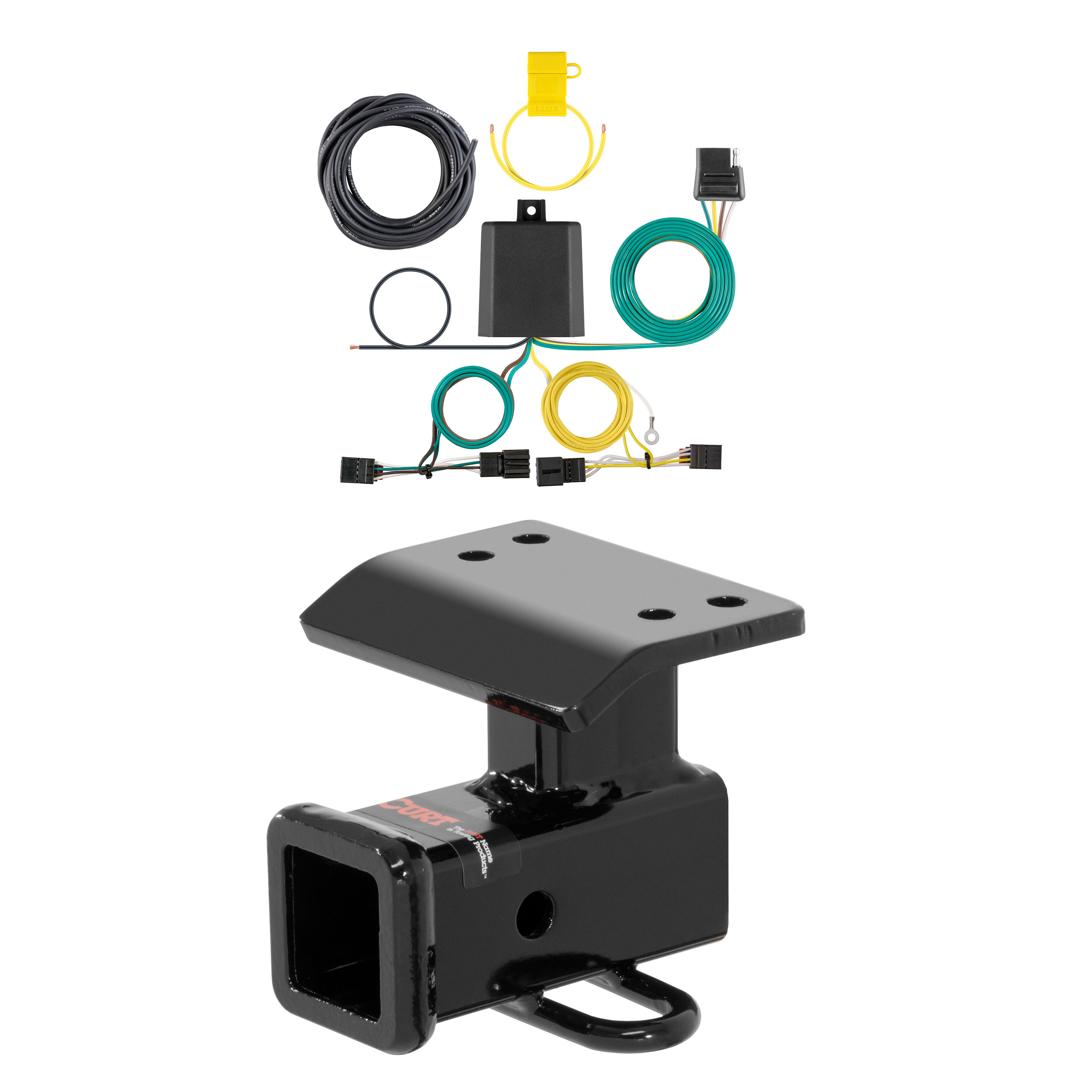 12 - 17 Volkswagen Tiguan Curt 2", Class 3 Trailer Tow Hitch + 4-flat Wiring Kit 13133 thumbnail 0