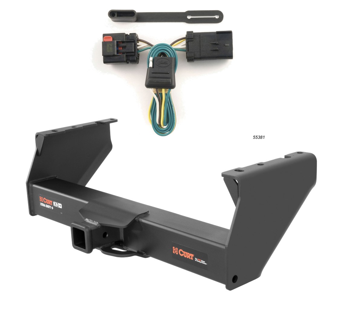 2007 - 2010 Dodge Ram 3500 Cab & chassis Curt 2", Class 5 Trailer Tow Hitch + 4-flat Wiring Kit 15400 thumbnail 0