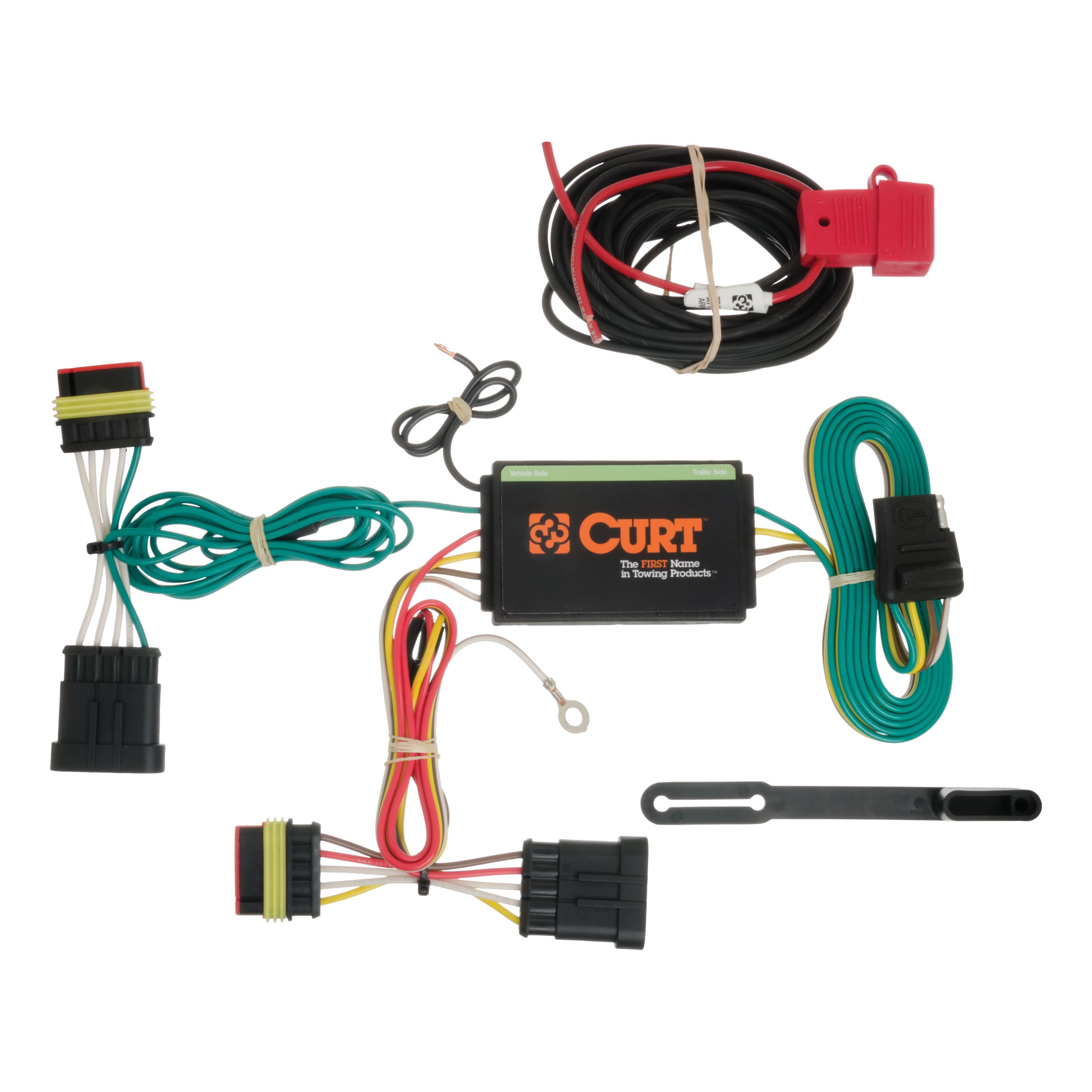 2012 - 2019 Fiat 500 Excluding Abarth Curt 1-1/4", Class 1 Trailer Tow Hitch + 4-flat Wiring Kit 11363 thumbnail 1