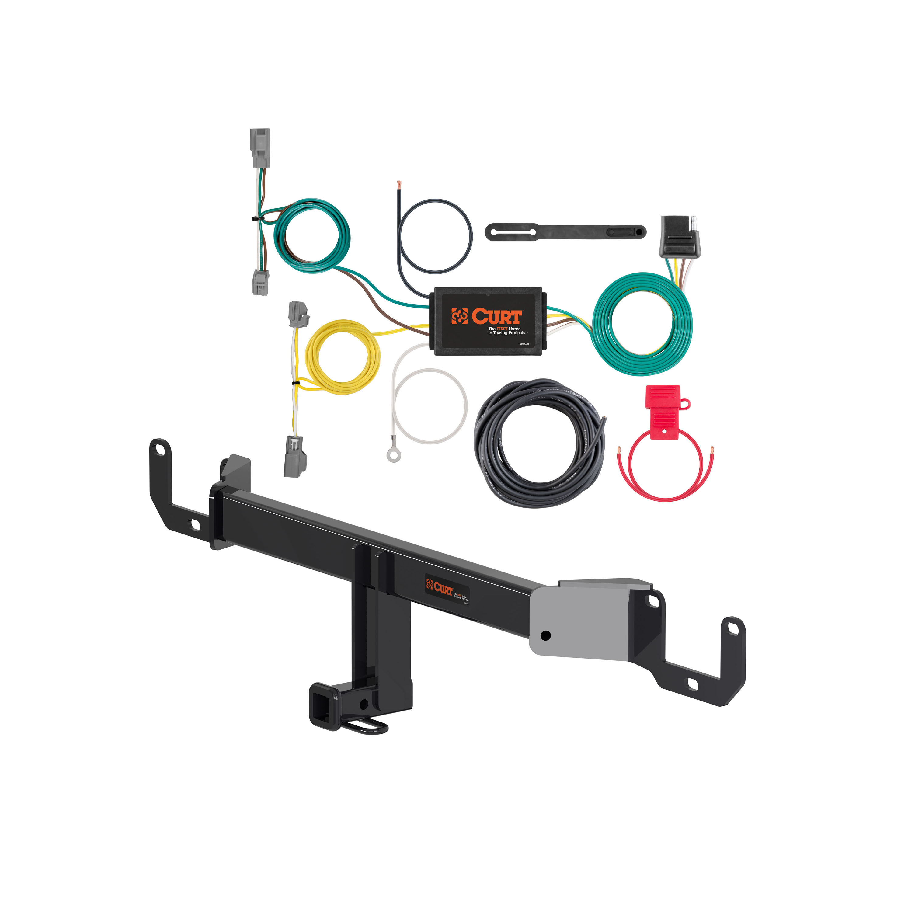 16 - 19 Chevrolet Cruze Sedan, diesel Curt 1-1/4", Class 1 Trailer Tow Hitch + 4-flat Wiring Kit 11492 thumbnail 0