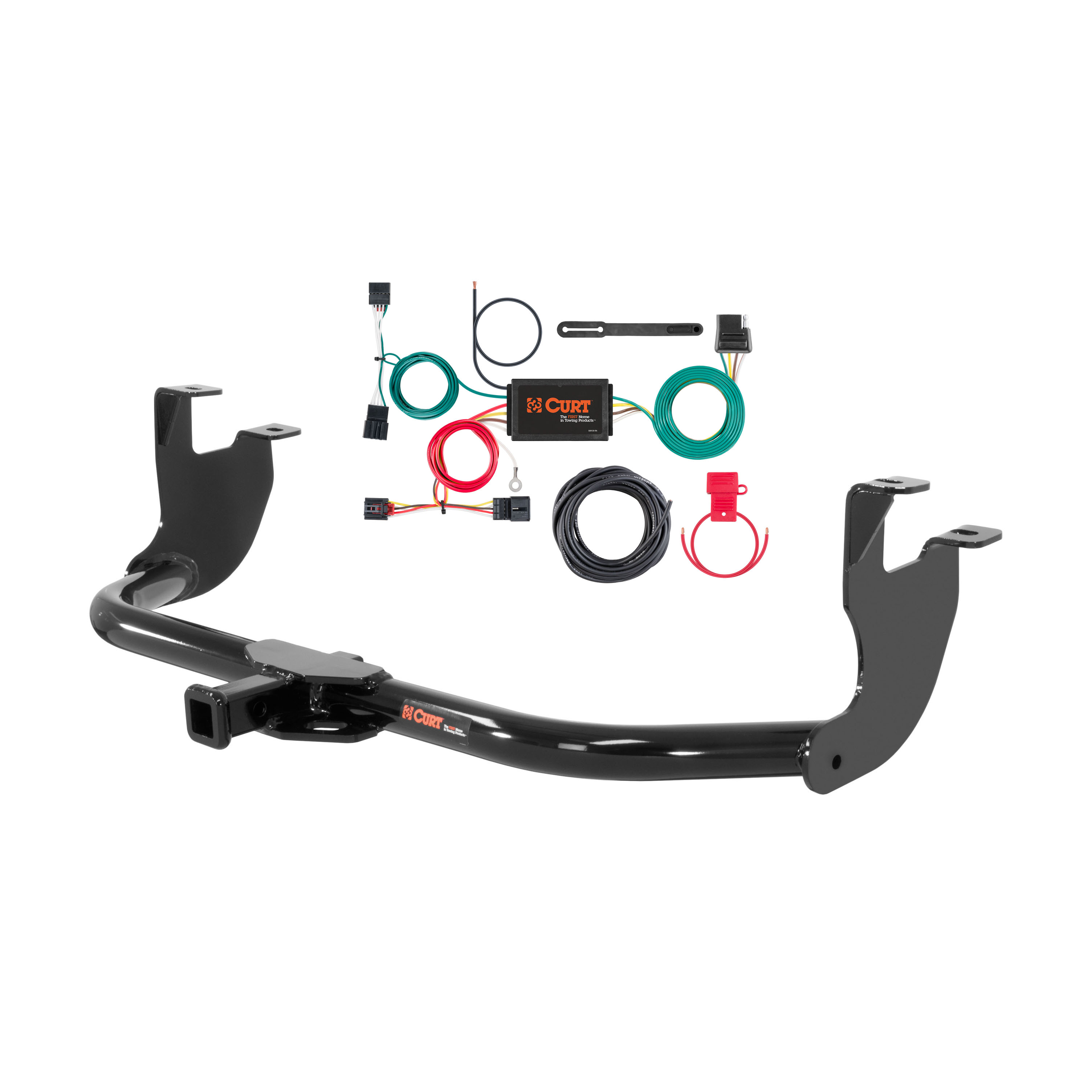 12 - 18 Volkswagen Beetle Hatchback, excluding diesel Curt 1-1/4", Class 1 Trailer Tow Hitch + 4-flat Wiring Kit 11354 thumbnail 0