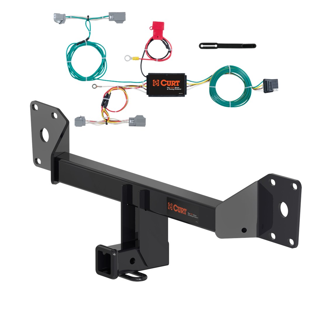 2017 - 2021 Volvo S90 Curt 2", Class 3 Trailer Tow Hitch + 4-flat Wiring Kit 13305 thumbnail 0