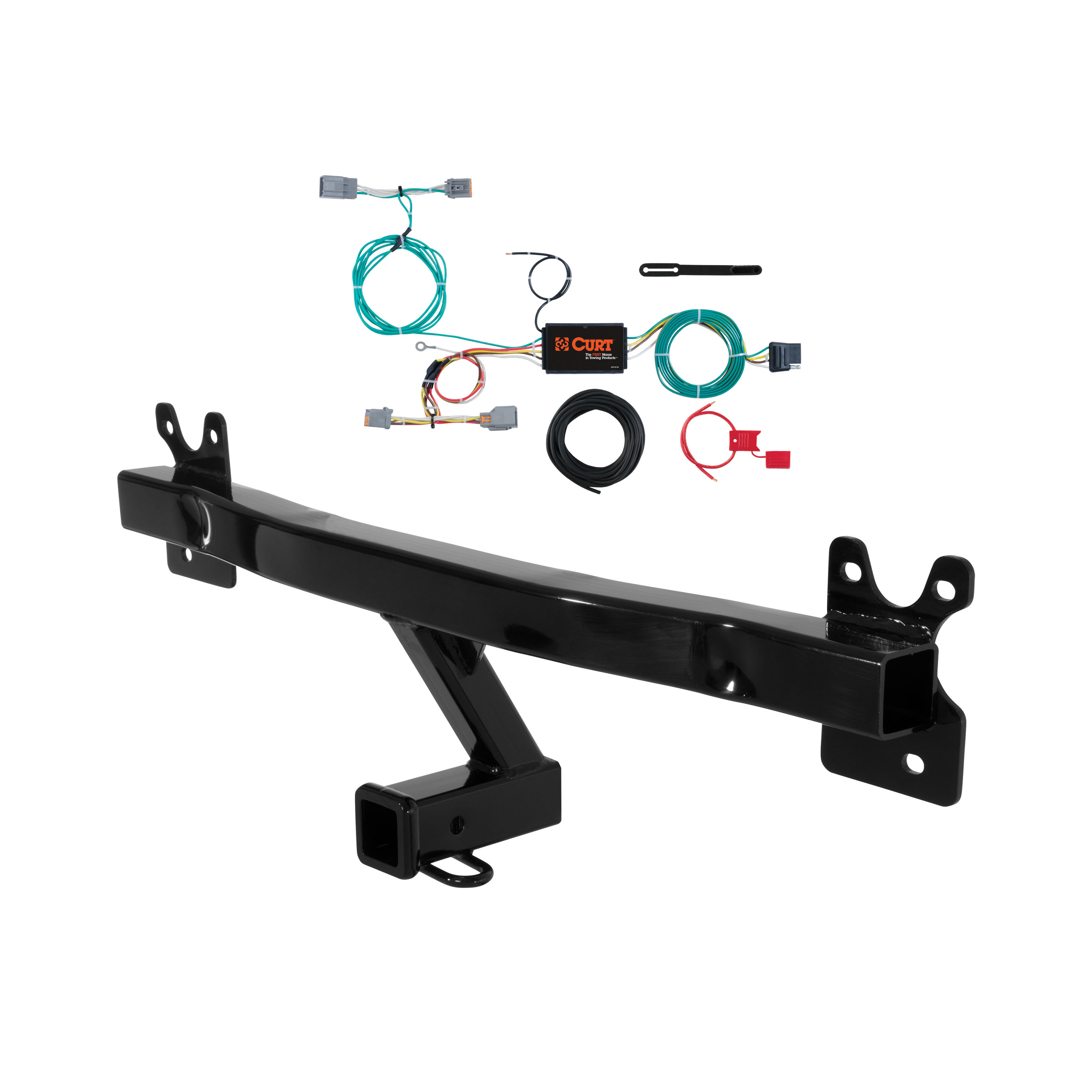 15 - 18 Volvo V60  Curt 2", Class 3 Trailer Tow Hitch + 4-flat Wiring Kit 13266 thumbnail 0
