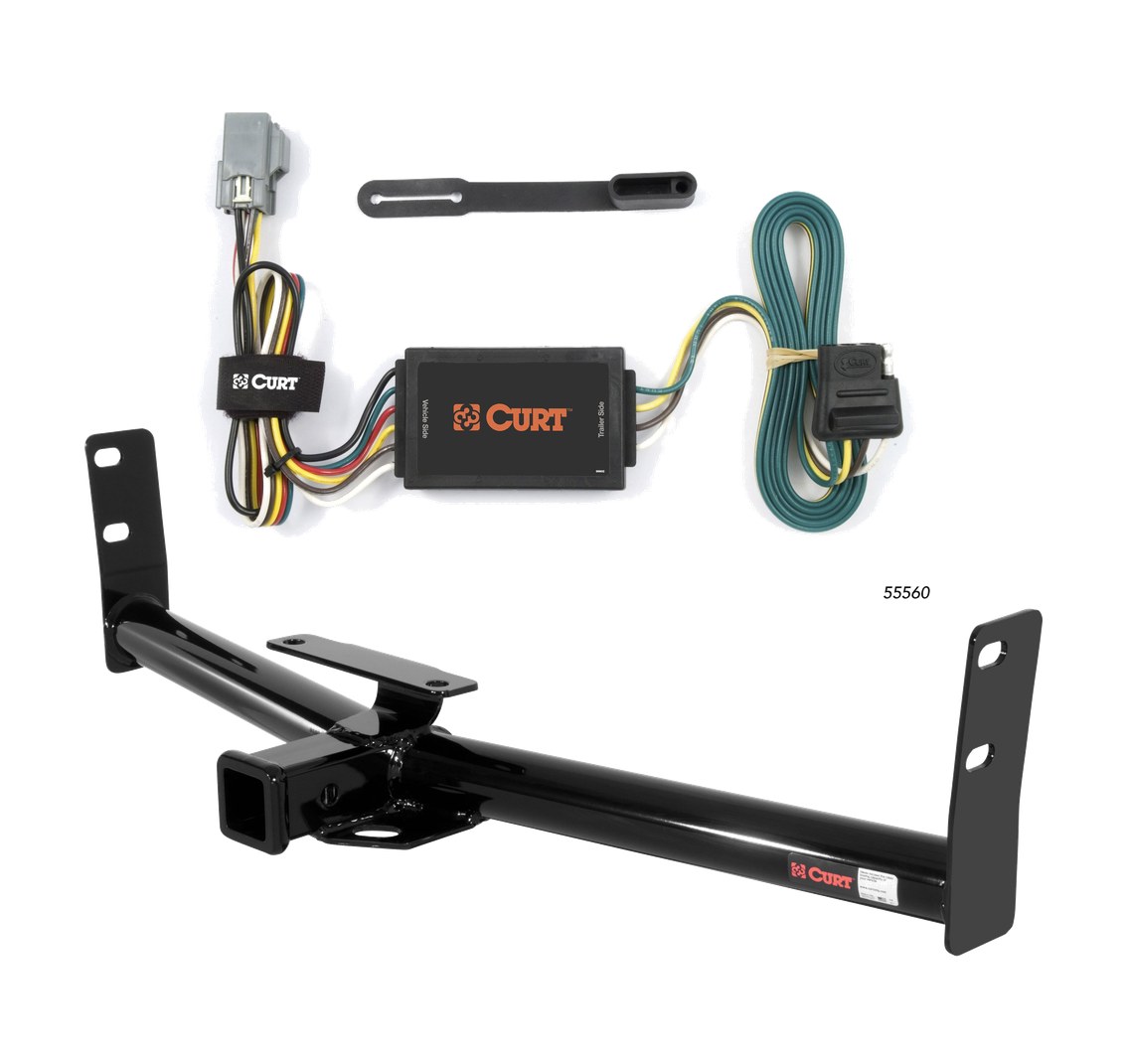 2005 - 2006 Chevrolet Equinox Curt 2", Class 3 Trailer Tow Hitch + 4-flat Wiring Kit 13591 thumbnail 0
