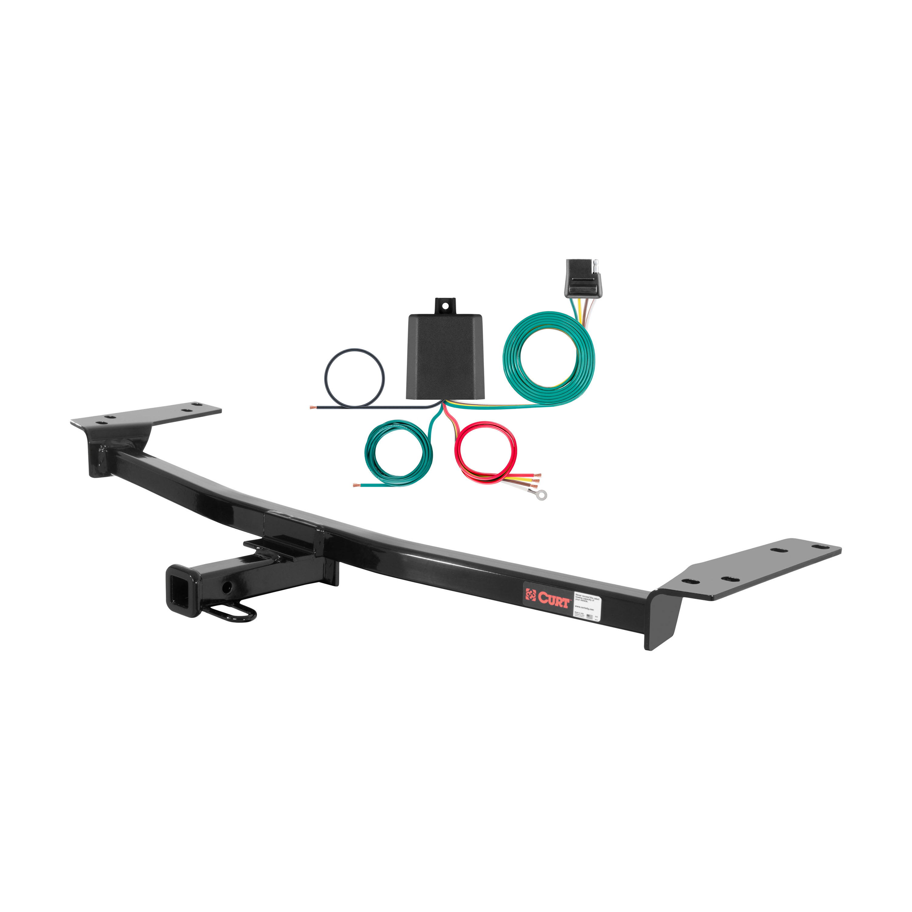 85 - 92 Volvo 740 Curt 1-1/4", Class 2 Trailer Tow Hitch + 4-flat Wiring Kit 12209 thumbnail 0