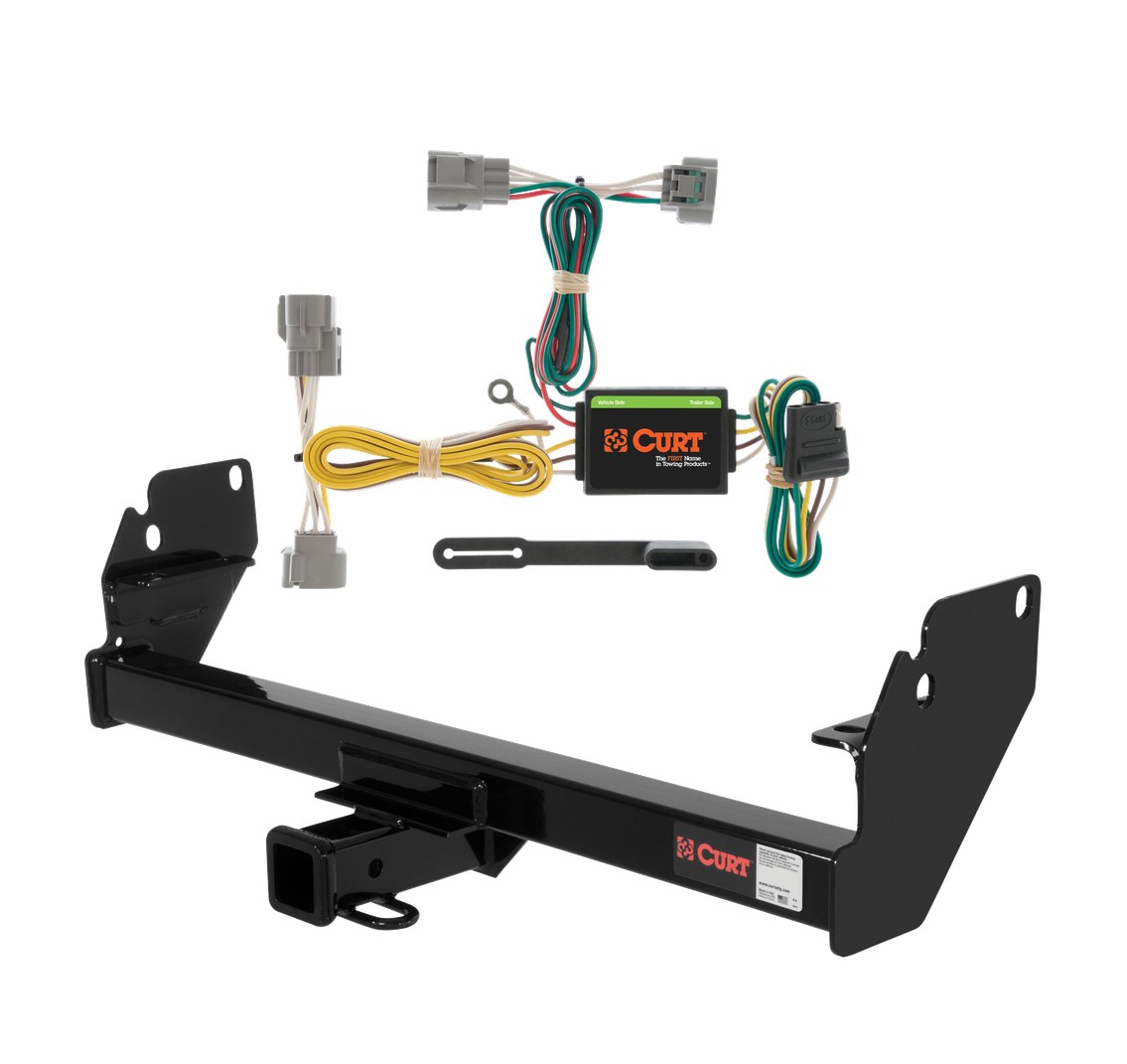2005 - 2015 Toyota Tacoma Curt 2", Class 3 Trailer Tow Hitch + 4-flat Wiring Kit 13323 thumbnail 0