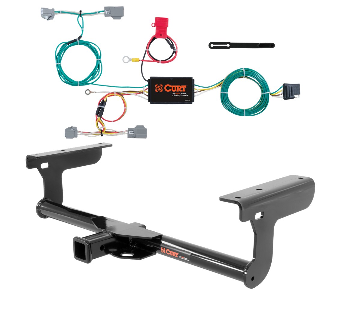 2021 - 2026 Volvo XC90 Curt 2", Class 3 Trailer Tow Hitch + 4-flat Wiring Kit 13233 thumbnail 0