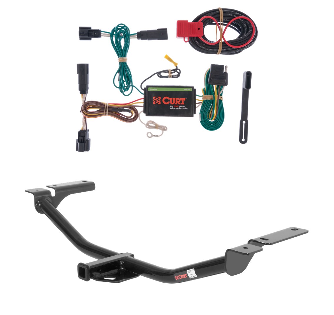 2011 - 2014 Ford Edge Excluding EcoBoost Curt 1-1/4", Class 2 Trailer Tow Hitch + 4-flat Wiring Kit 12036 thumbnail 0