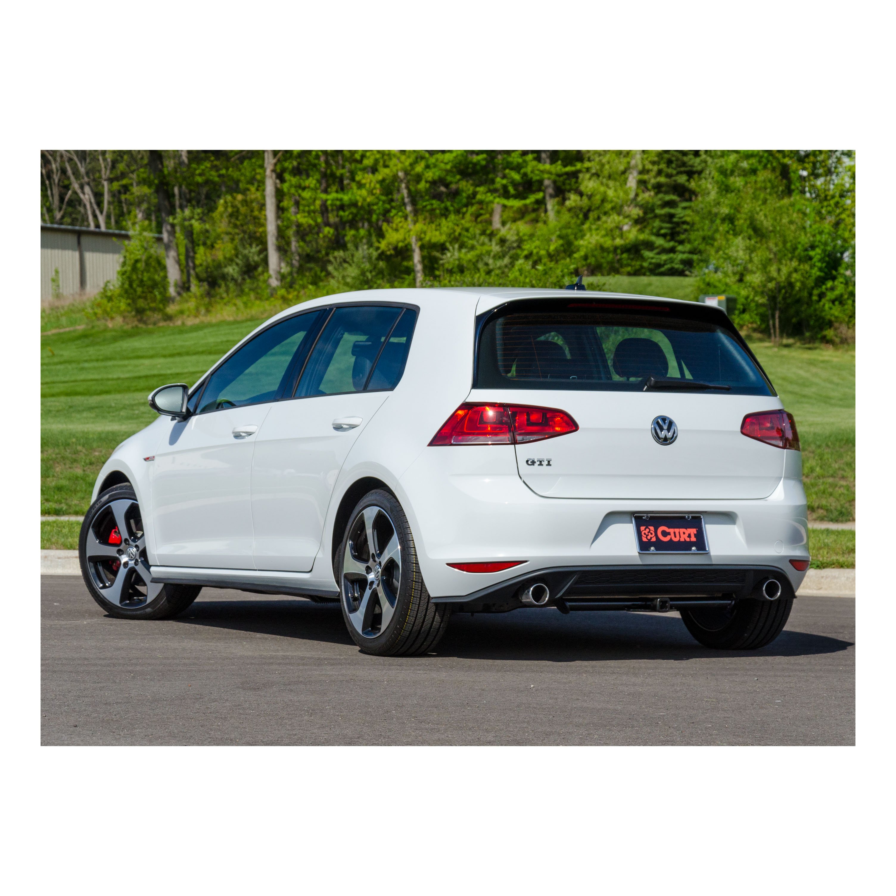 2018 - 2020 Volkswagen GTI Curt 1-1/4", Class 1 Trailer Tow Hitch + 4-flat Wiring Kit 11412 thumbnail 4