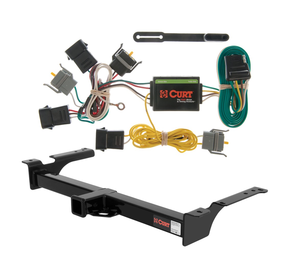 1992 - 1994 Ford Econoline van Curt 2", Class 3 Trailer Tow Hitch + 4-flat Wiring Kit 13053 thumbnail 0