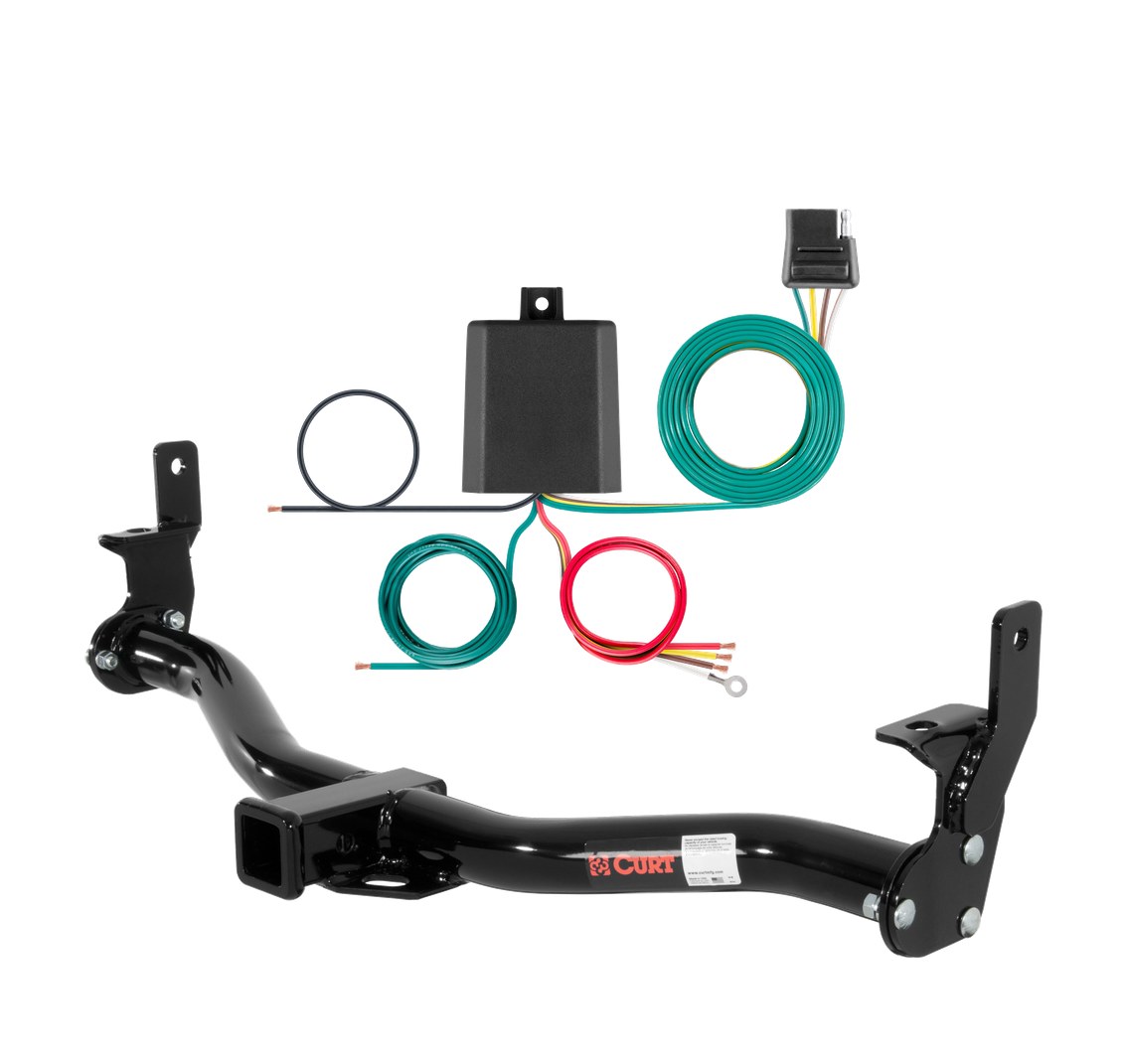 2001 - 2006 Ford Explorer Sport Trac Curt 2", Class 3 Trailer Tow Hitch + 4-flat Wiring Kit 13407 thumbnail 0