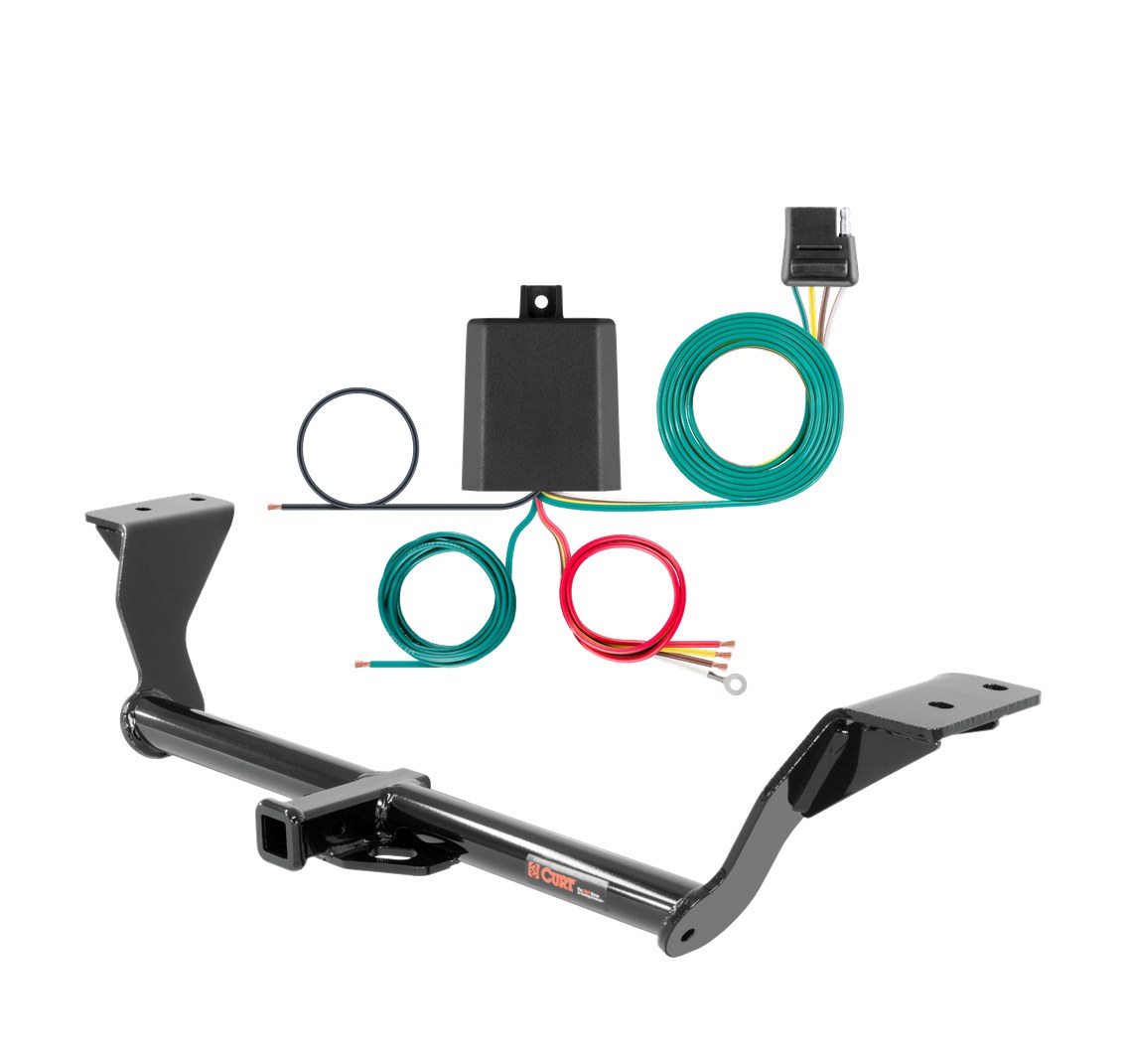 2015 - 2017 Volkswagen GTI Curt 1-1/4", Class 1 Trailer Tow Hitch + 4-flat Wiring Kit 11412 thumbnail 0