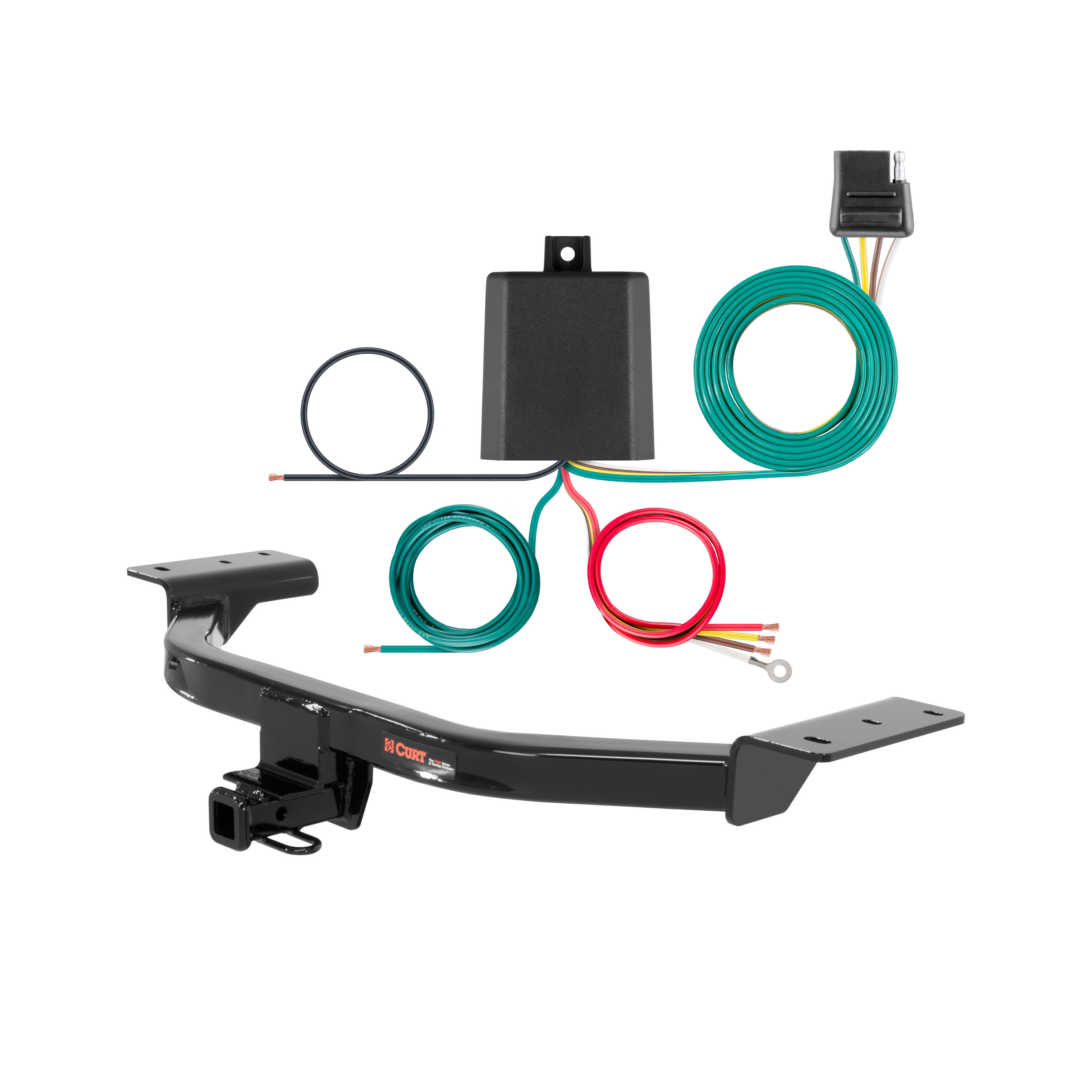 2013 - 2018 Ford C-Max Curt 1-1/4", Class 2 Trailer Tow Hitch + 4-flat Wiring Kit 12092 thumbnail 0