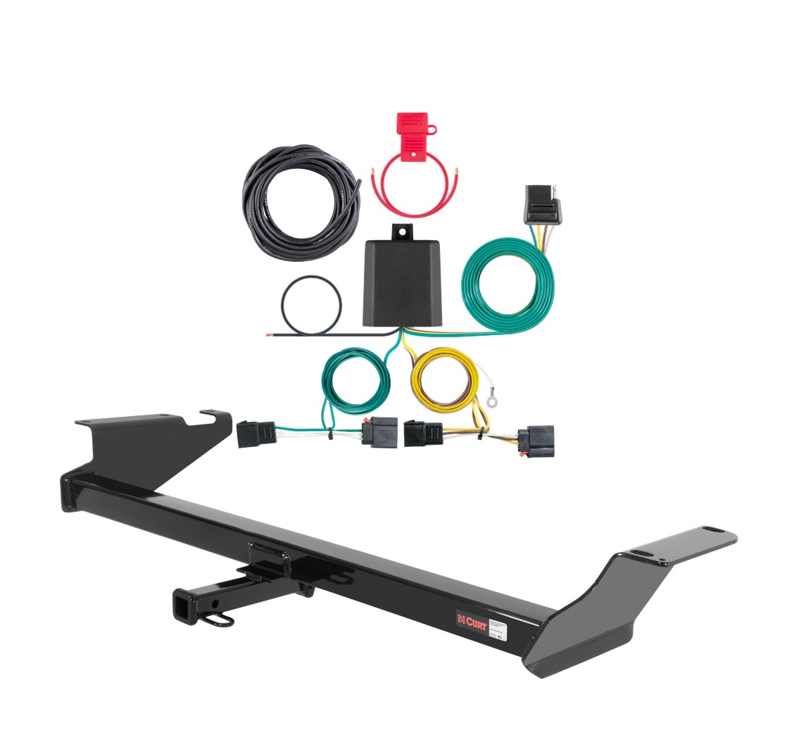 2008 - 2010 Dodge Grand Caravan Curt 1-1/4", Class 2 Trailer Tow Hitch + 4-flat Wiring Kit 12264 thumbnail 0