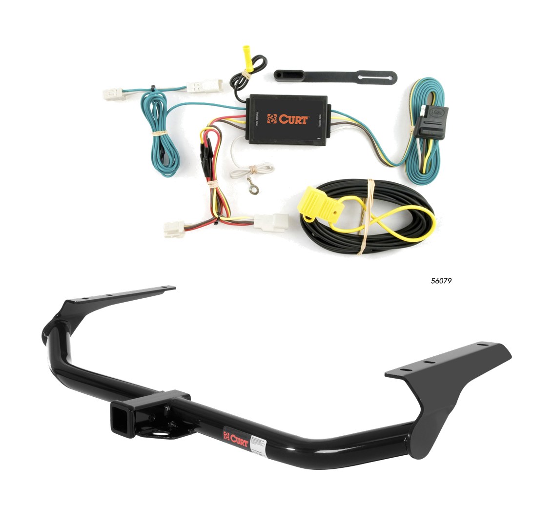 2009 - 2016 Toyota Venza Curt 2", Class 3 Trailer Tow Hitch + 4-flat Wiring Kit 13356 thumbnail 0