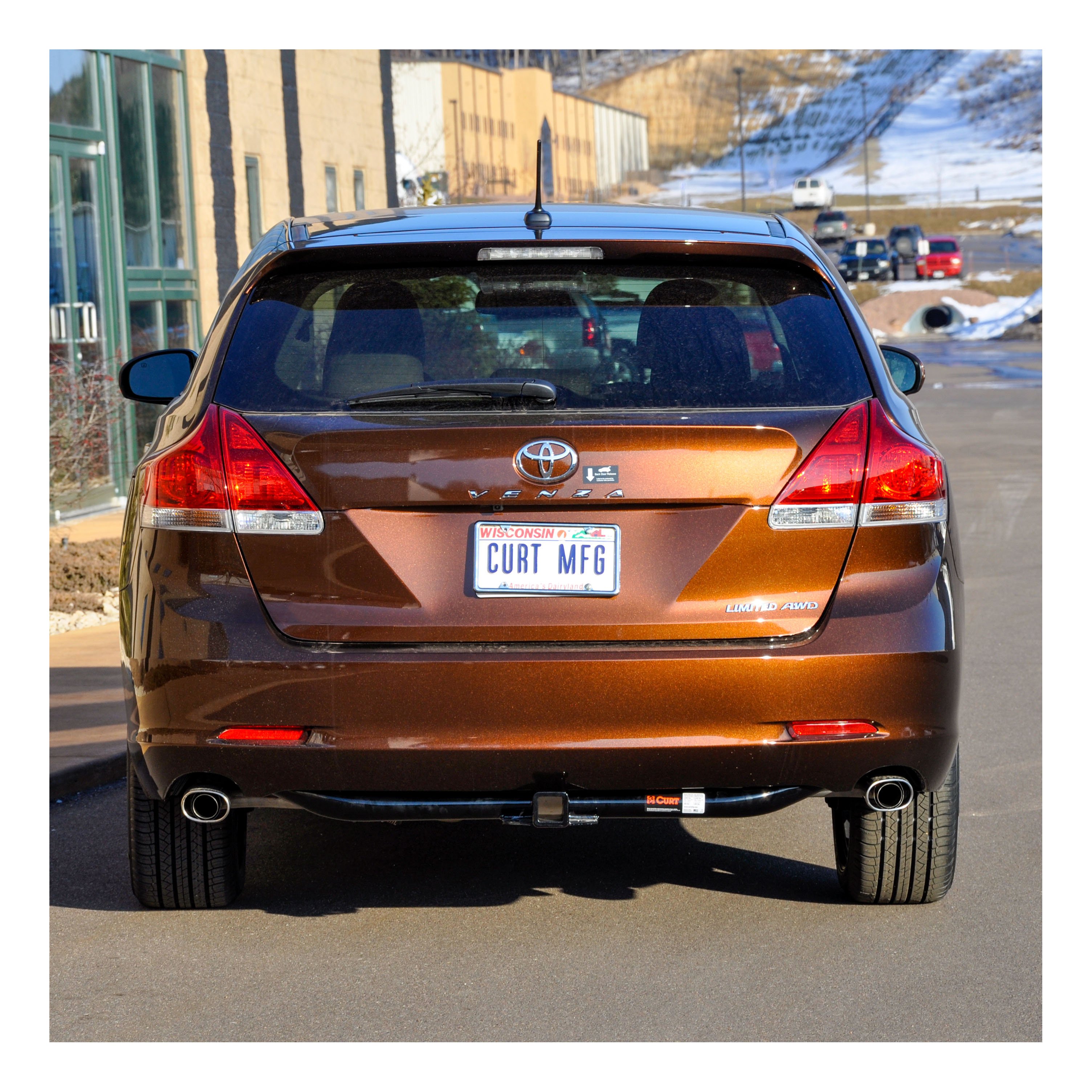 2009 - 2016 Toyota Venza Curt 2", Class 3 Trailer Tow Hitch + 4-flat Wiring Kit 13356 thumbnail 8