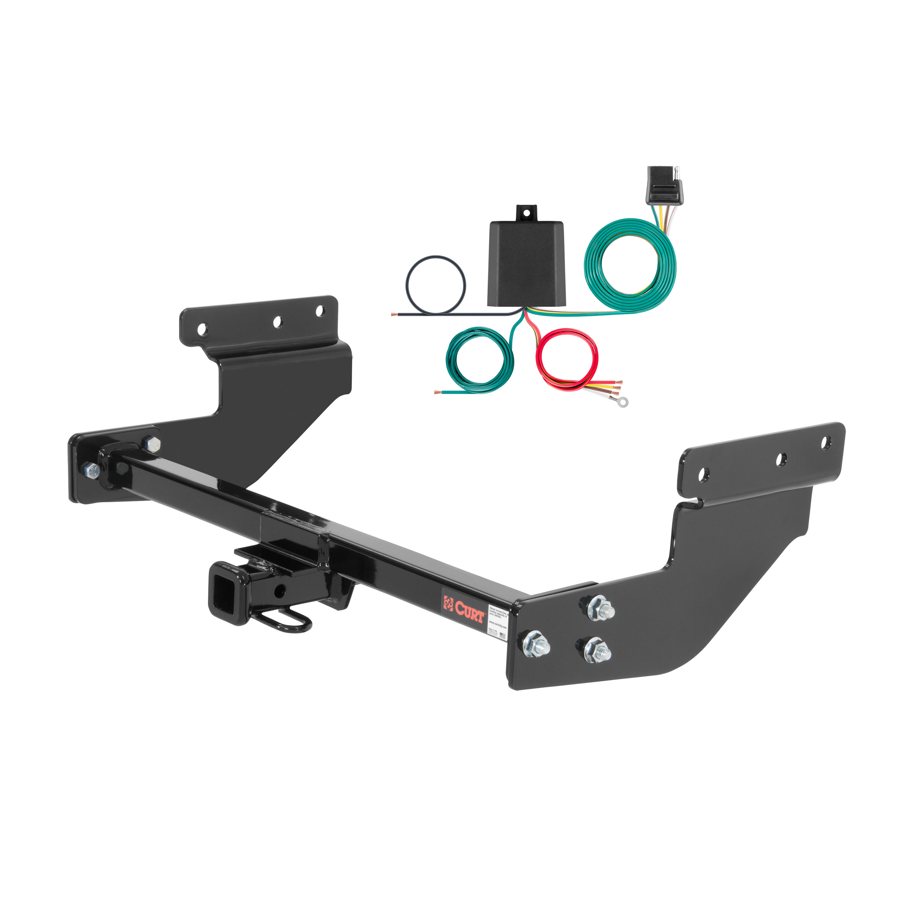 93 - 03 Volkswagen Eurovan Curt 1-1/4", Class 2 Trailer Tow Hitch + 4-flat Wiring Kit 12217 thumbnail 0