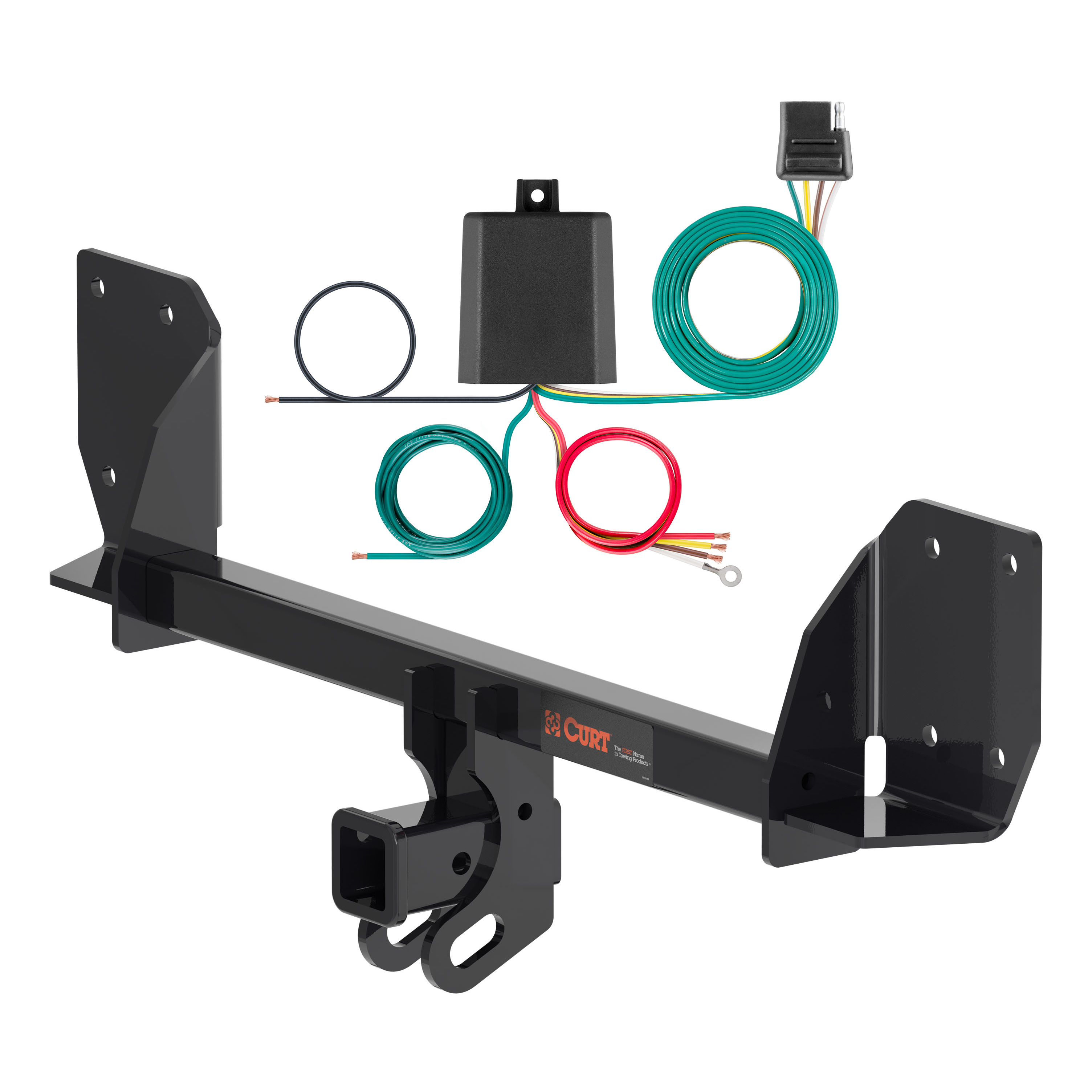 18 - 24 Volvo XC60 Curt 2", Class 3 Trailer Tow Hitch + 4-flat Wiring Kit 13484 thumbnail 0