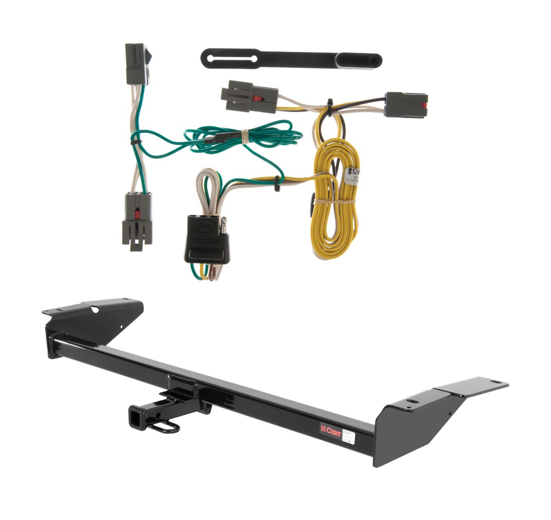 1992 - 1997 Ford Crown Victoria Curt 1-1/4", Class 2 Trailer Tow Hitch + 4-flat Wiring Kit 12130 thumbnail 0