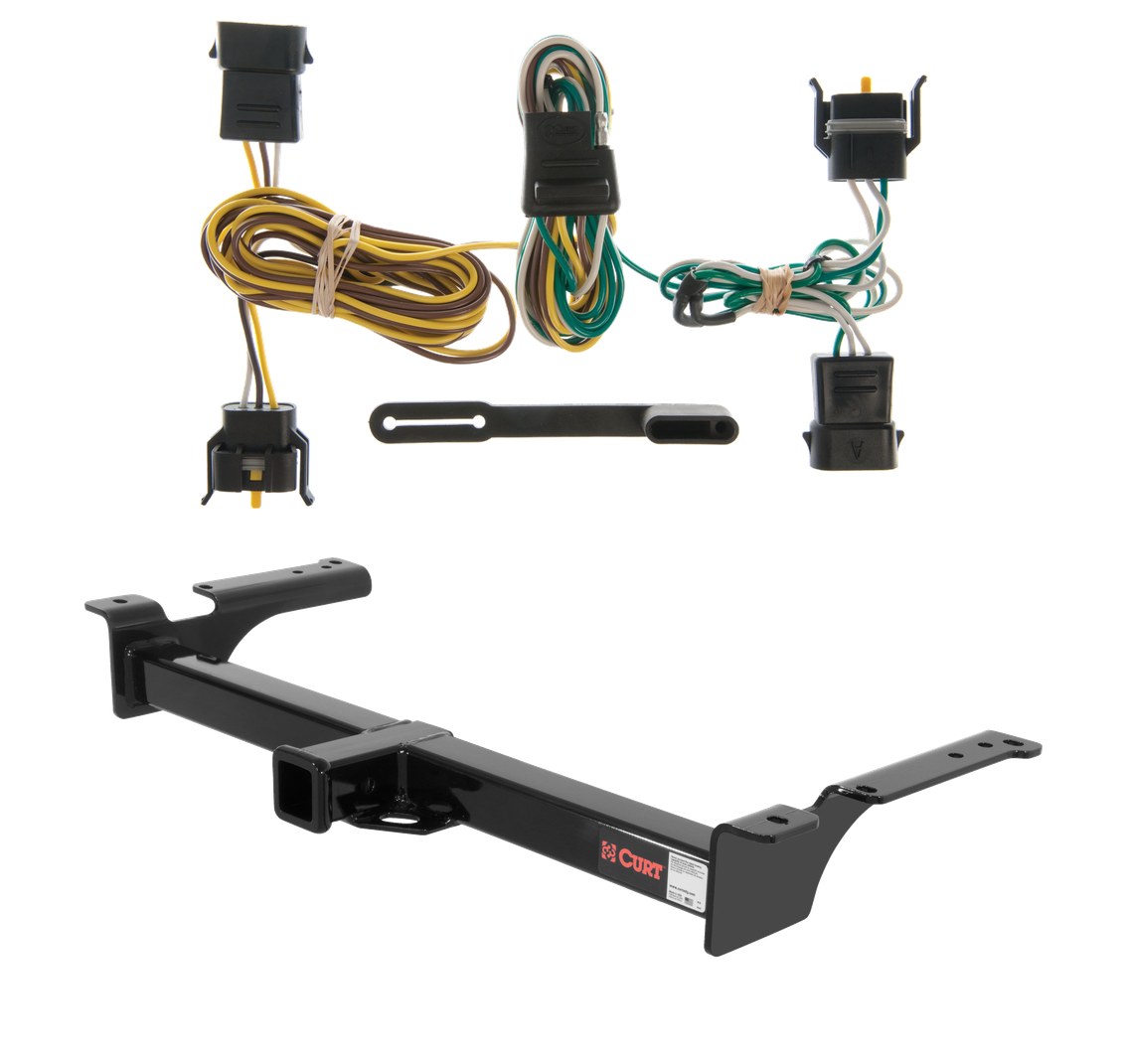 1995 - 2003 Ford Econoline van Curt 2", Class 4 Trailer Tow Hitch + 4-flat Wiring Kit 14053 thumbnail 0