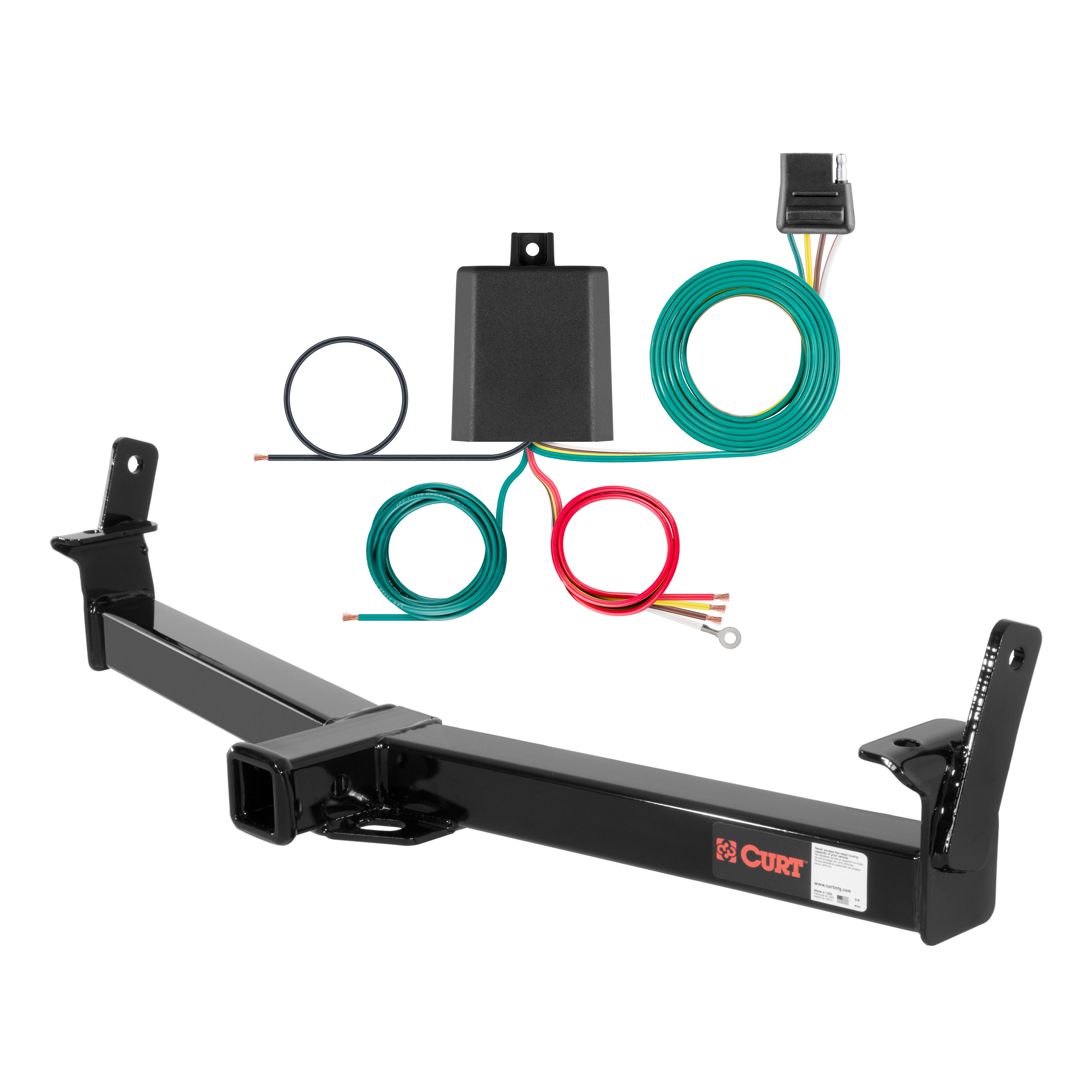 91 - 94 Ford Explorer Curt 2", Class 3 Trailer Tow Hitch + 4-flat Wiring Kit 13033 thumbnail 0