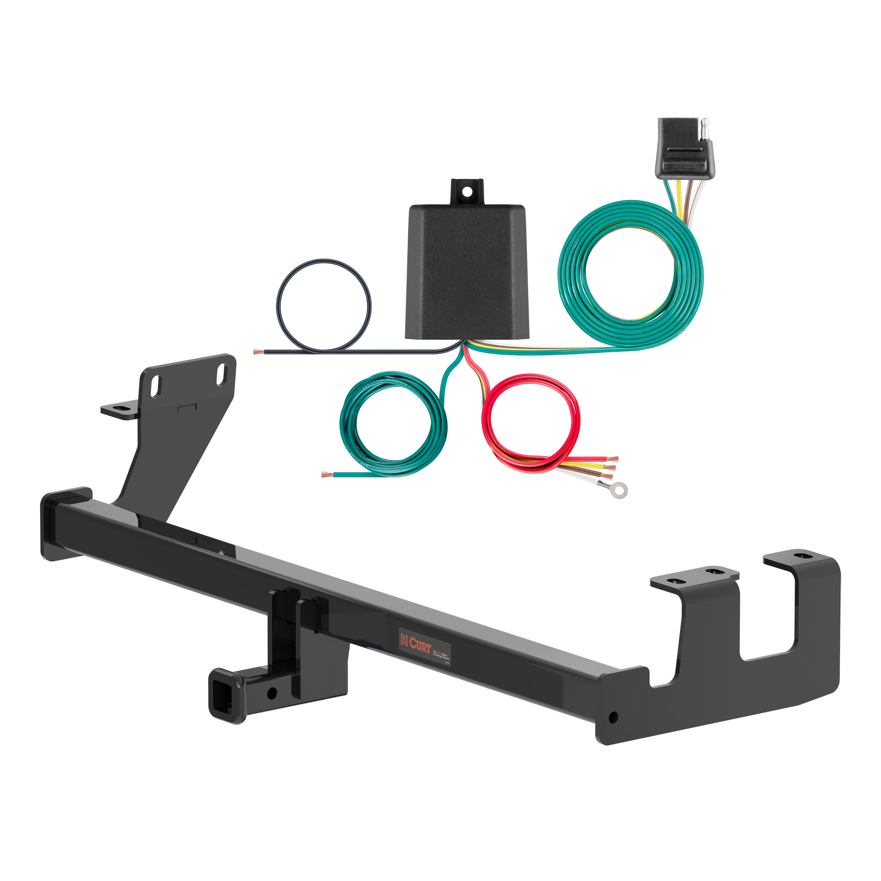 18 - 22 Ford EcoSport Curt 1-1/4", Class 2 Trailer Tow Hitch + 4-flat Wiring Kit 12188 thumbnail 0