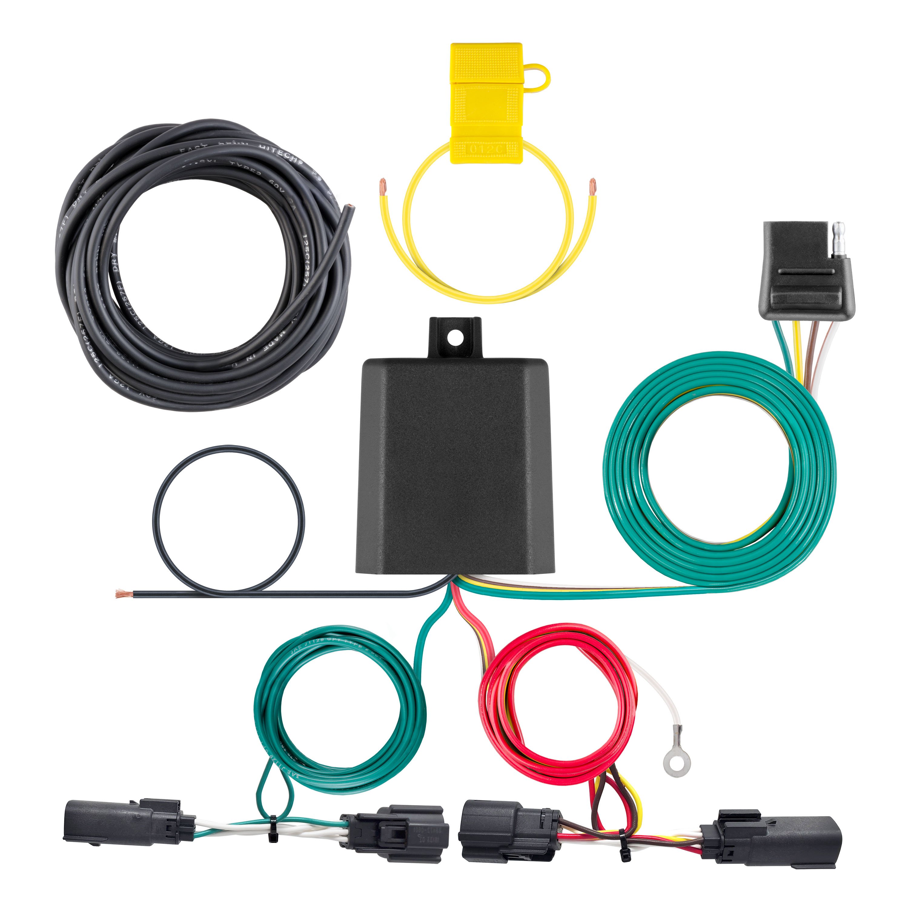 2019 - 2024 Ford Edge SE & SEL only Curt 2", Class 3 Trailer Tow Hitch + 4-flat Wiring Kit 13452 thumbnail 1