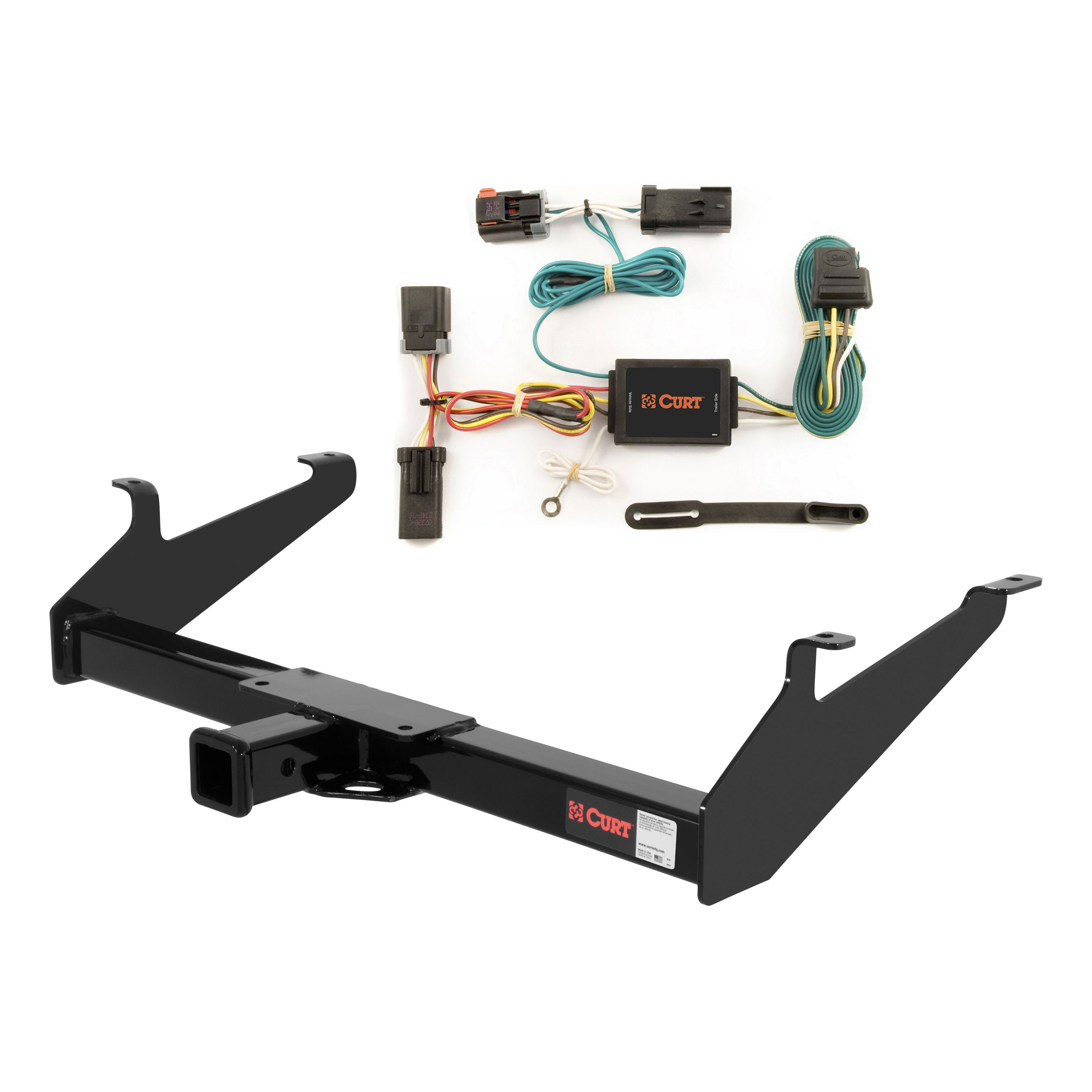 2002 Dodge Ram 1500 6' bed only (built before 11/02) Curt 2", Class 3 Trailer Tow Hitch + 4-flat Wiring Kit 13320 thumbnail 0