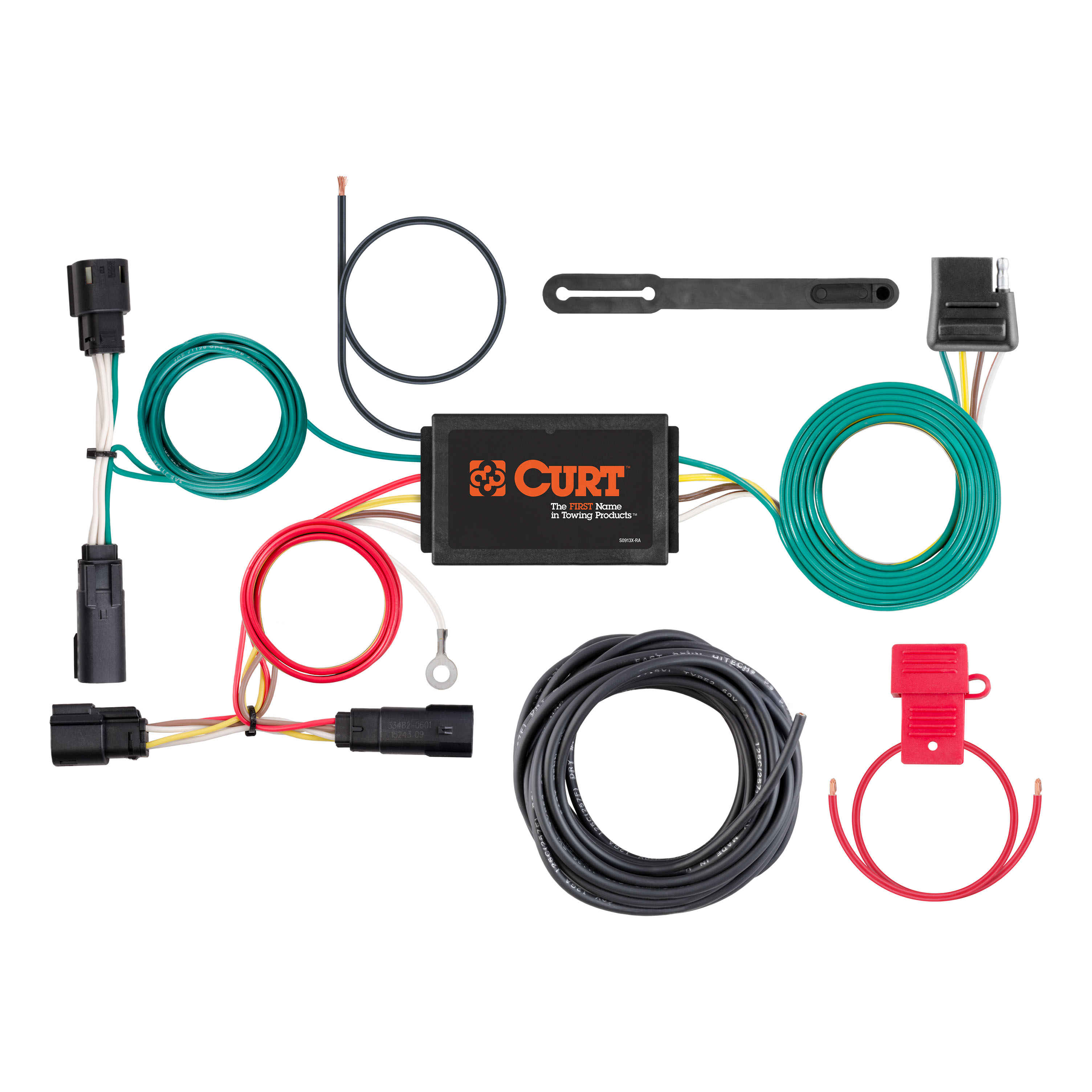 17 - 18 Ford Escape Excluding SE models Curt 2", Class 3 Trailer Tow Hitch + 4-flat Wiring Kit 13186 thumbnail 1