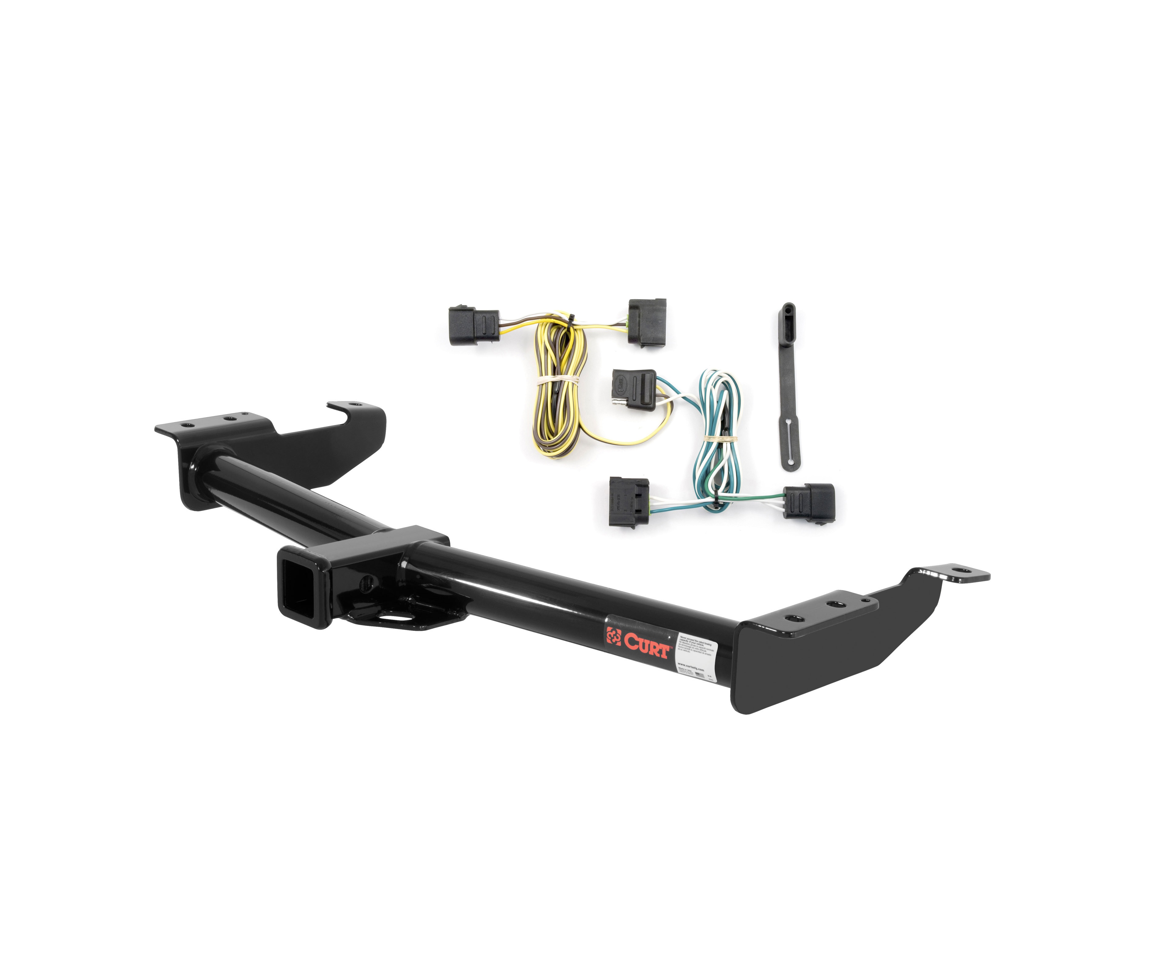 04 - 14 Ford E-350 Super Duty Curt 2", Class 3 Trailer Tow Hitch + 4-flat Wiring Kit 13055 thumbnail 0