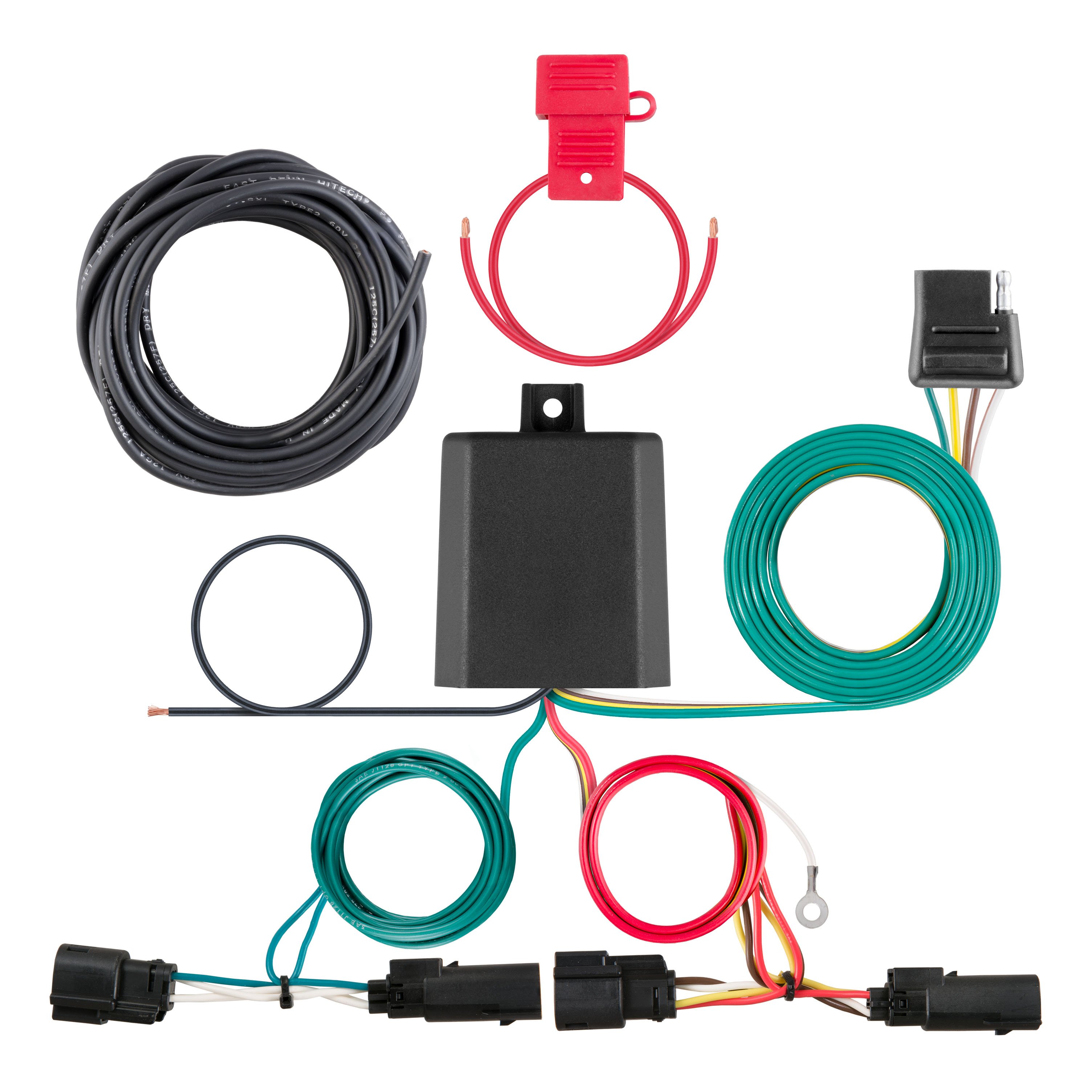 2013 - 2016 Ford Escape Excluding S Curt 2", Class 3 Trailer Tow Hitch + 4-flat Wiring Kit 13131 thumbnail 1