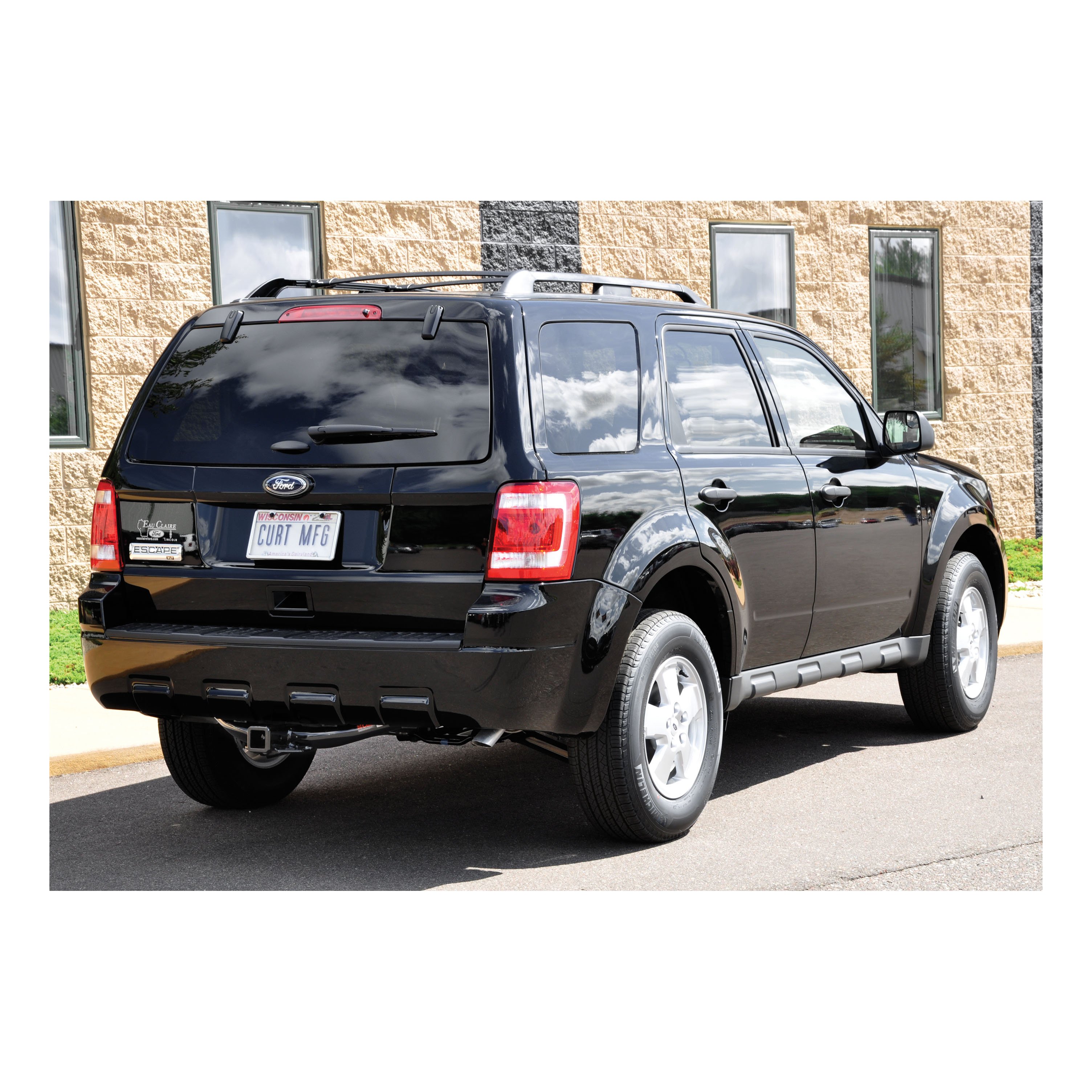 2008 - 2012 Ford Escape Without factory 1-1/4" receiver hitch Curt 2", Class 3 Trailer Tow Hitch + 4-flat Wiring Kit 13650 thumbnail 4
