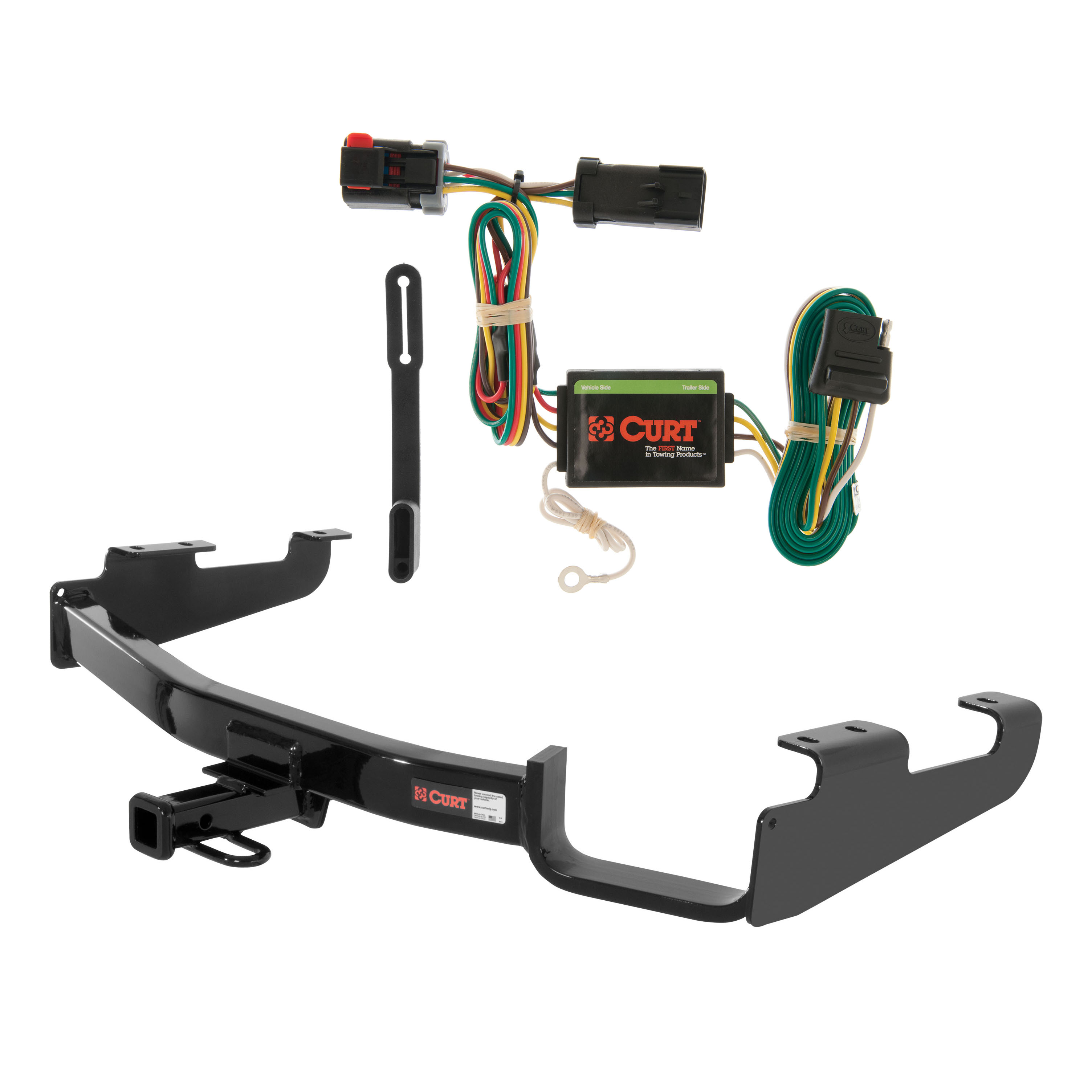 01 - 03 Dodge Grand Caravan Excluding Stow 'n Go and Sport Curt 1-1/4", Class 2 Trailer Tow Hitch + 4-flat Wiring Kit 12362 thumbnail 0