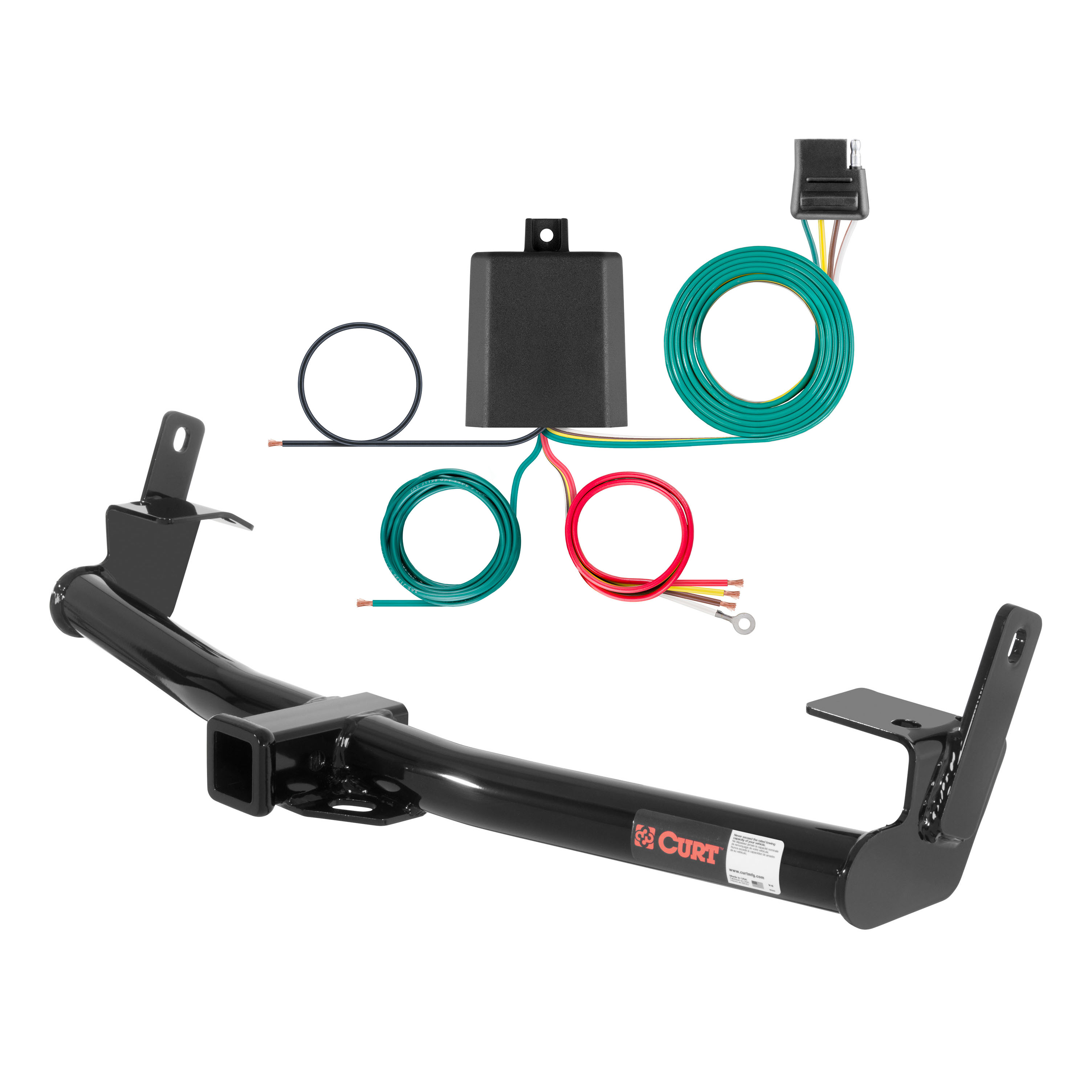 91 - 94 Ford Explorer Curt 2", Class 3 Trailer Tow Hitch + 4-flat Wiring Kit 13540 thumbnail 0
